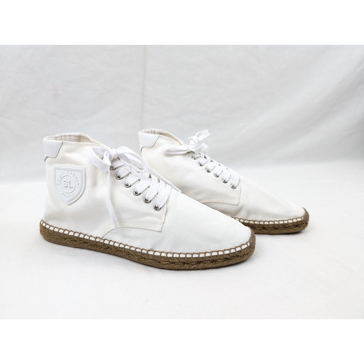 Saint Laurent Paris o1rshd1 Damon High-Top Sneakers in Off-White/Blanc Opti Size US 10 / EU 43 - 13 Thumbnail