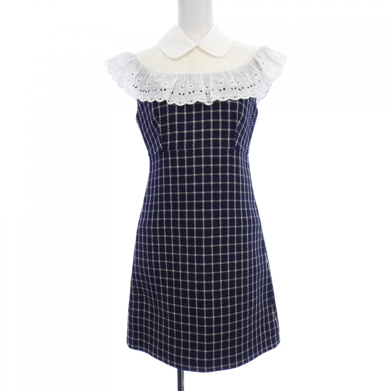 Miu Miu Miu Miu Miu Miu Dress Textile Dresses MF3887 1XEK DUTY FREE for USA Size ONE SIZE - 1 Thumbnail