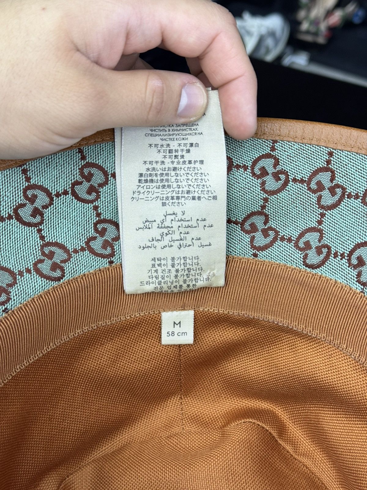 Gucci GUCCI GG Canvas Blue Bucket Hat Size ONE SIZE - 7 Thumbnail