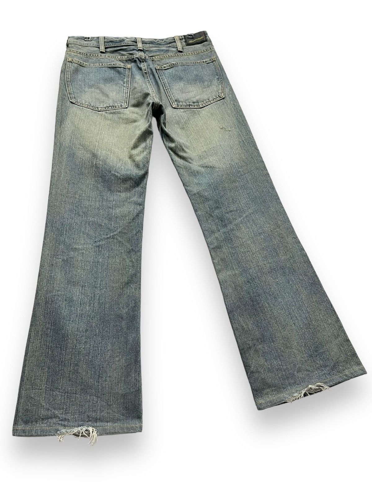 Aran Crafts FYE🔥90's DENIM CRAFT Mudwash Rusty Faded Distressed FLARE Size US 30 / EU 46 - 6 Thumbnail
