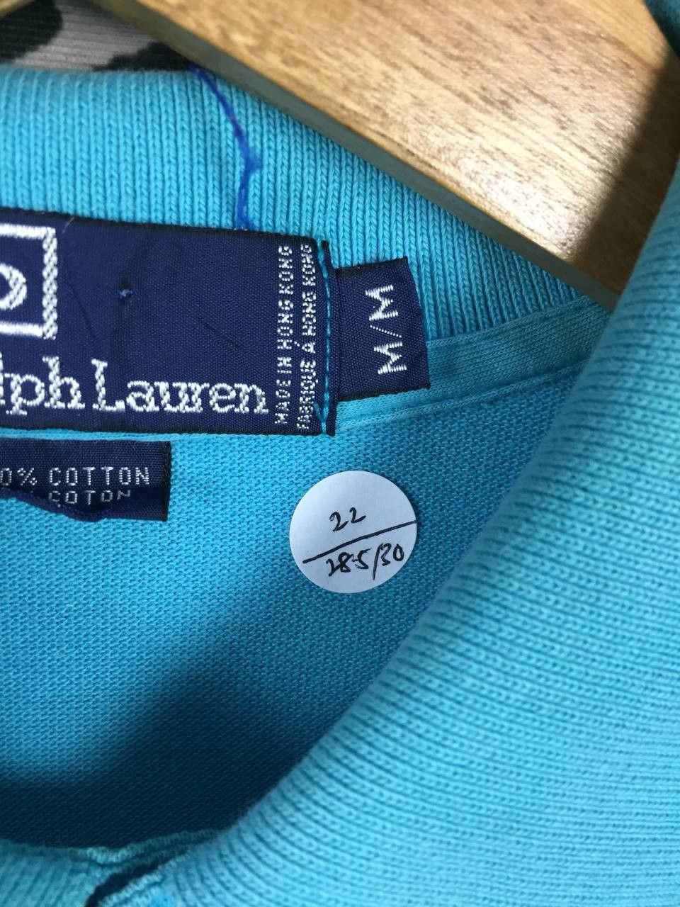 Polo Ralph Lauren Vtg Polo Ralph Lauren Pony Logo Turquoise Polo Shirt Size US M / EU 48-50 / 2 - 12 Thumbnail
