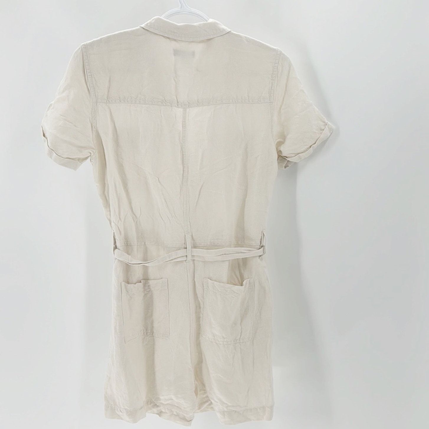 Rails Rails Women's Georgie Stone Short Romper linen blend sz S Size 26" / US 2 / IT 38 - 2 Thumbnail