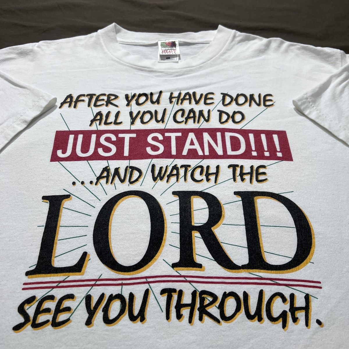 Vintage Vintage Y2K LORD SEE YOU THROUGH.Tee XL God Bible Holy Size US XL / EU 56 / 4 - 1 Thumbnail