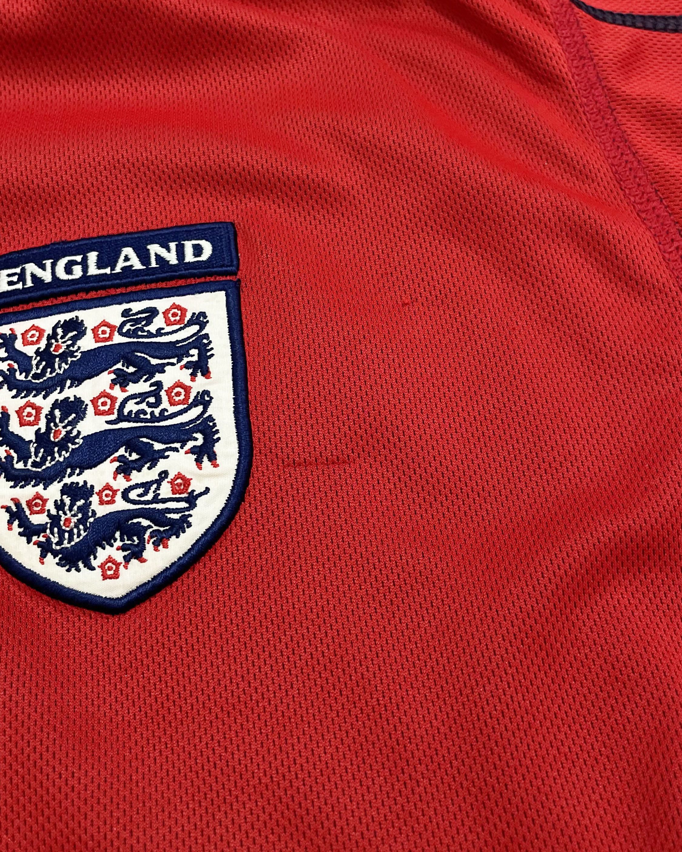 Umbro England Long Sleeve Away Kit 2002 2003 2004 Size US L / EU 52-54 / 3 - 9 Thumbnail