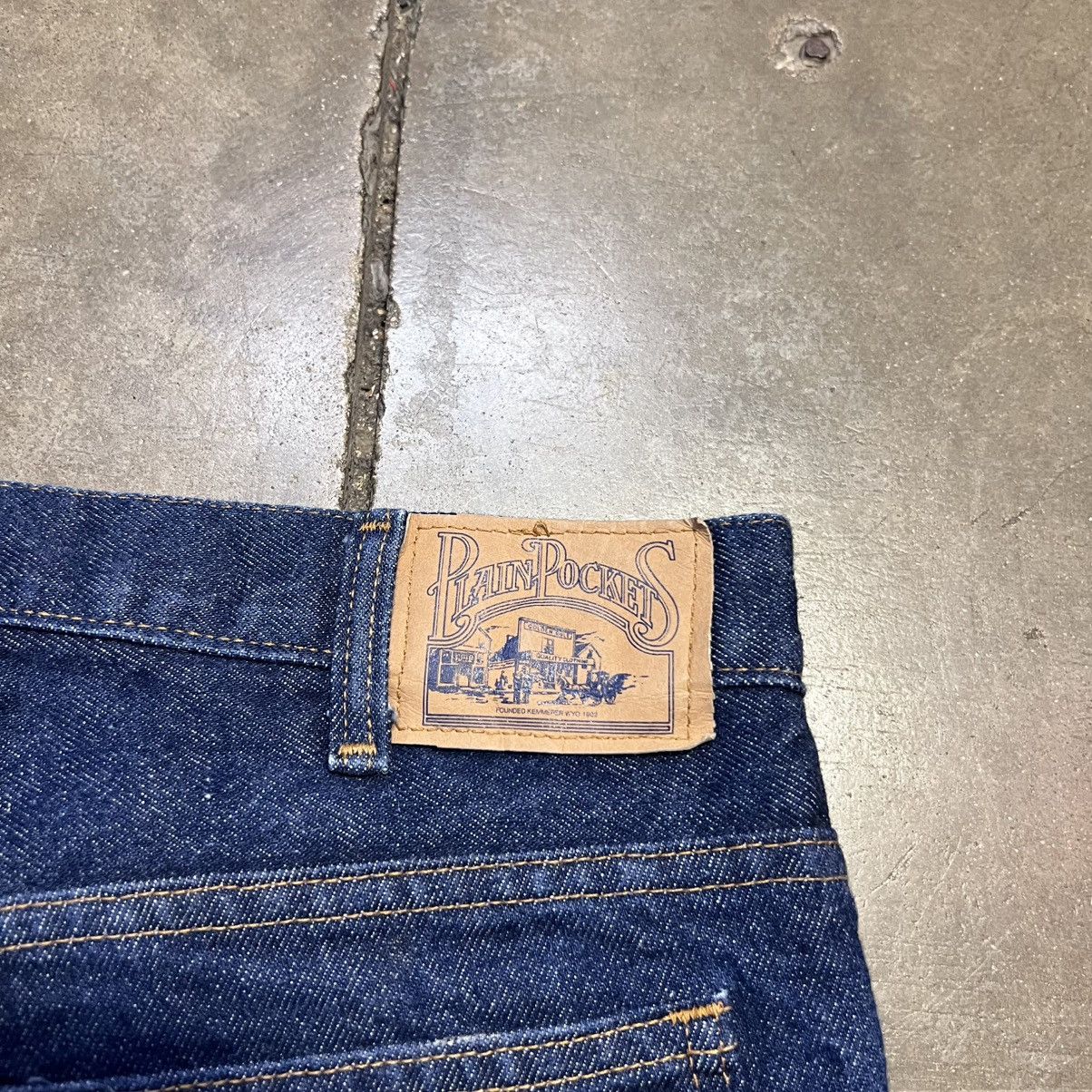 JCPenney Vintage 70s JCPenney Plain Pockets Flare Bootcut Denim Jeans Size US 34 / EU 50 - 3 Thumbnail