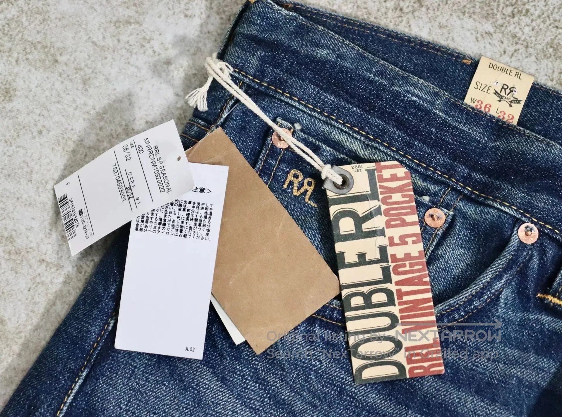 RRL Ralph Lauren RRL Ralph Lauren Vintage 5 Pocket Jeans. Size US 36 / EU 52 - 7 Thumbnail
