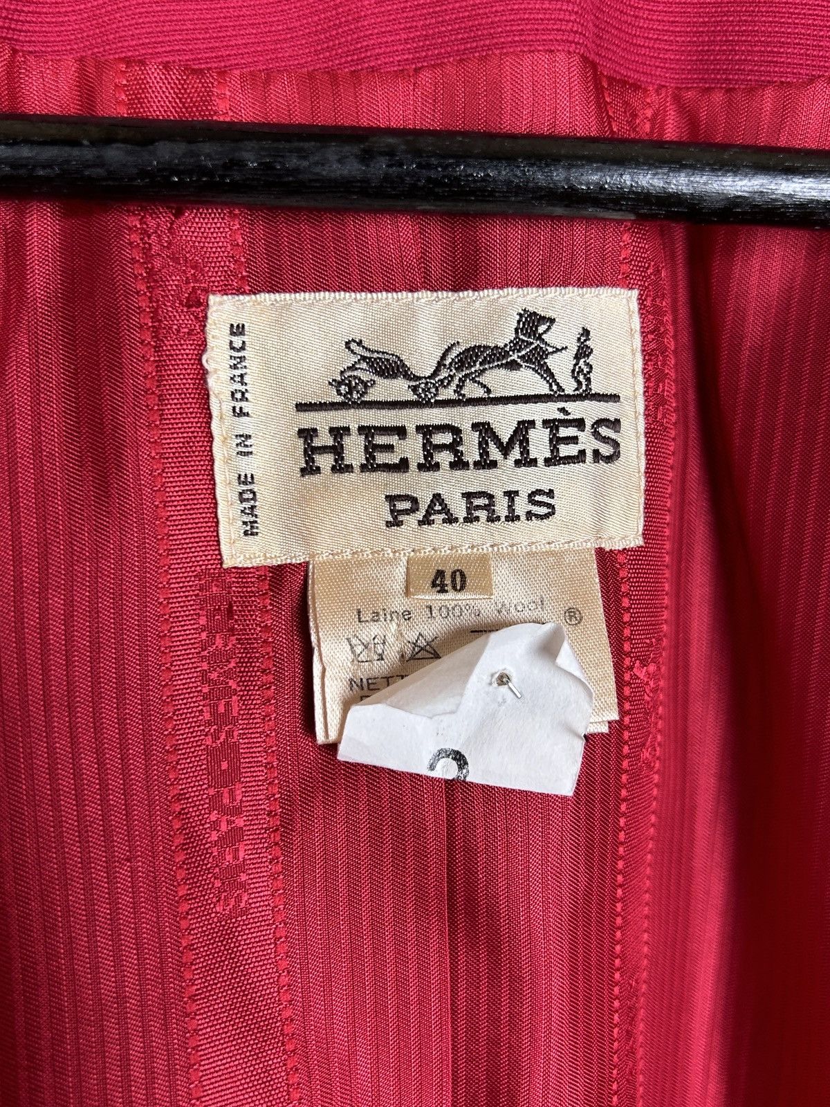 Hermes Vintage Hermes Pink Wool Suit Blazer Jacket Size 40 Size S / US 4 / IT 40 - 8 Thumbnail