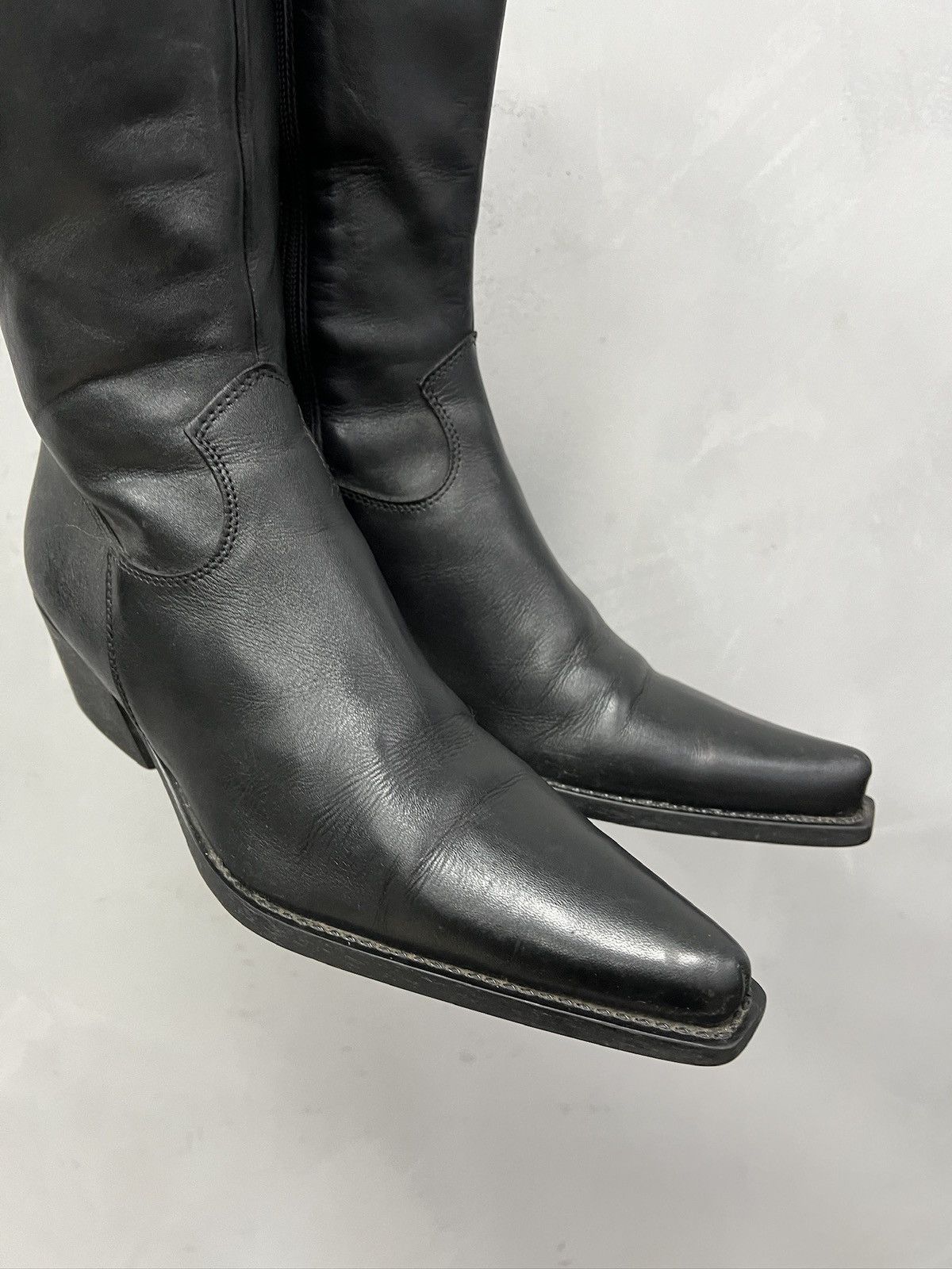 Guidi Guidi style western black leather boots opium style 90s Size US 7 / EU 40 - 4 Thumbnail