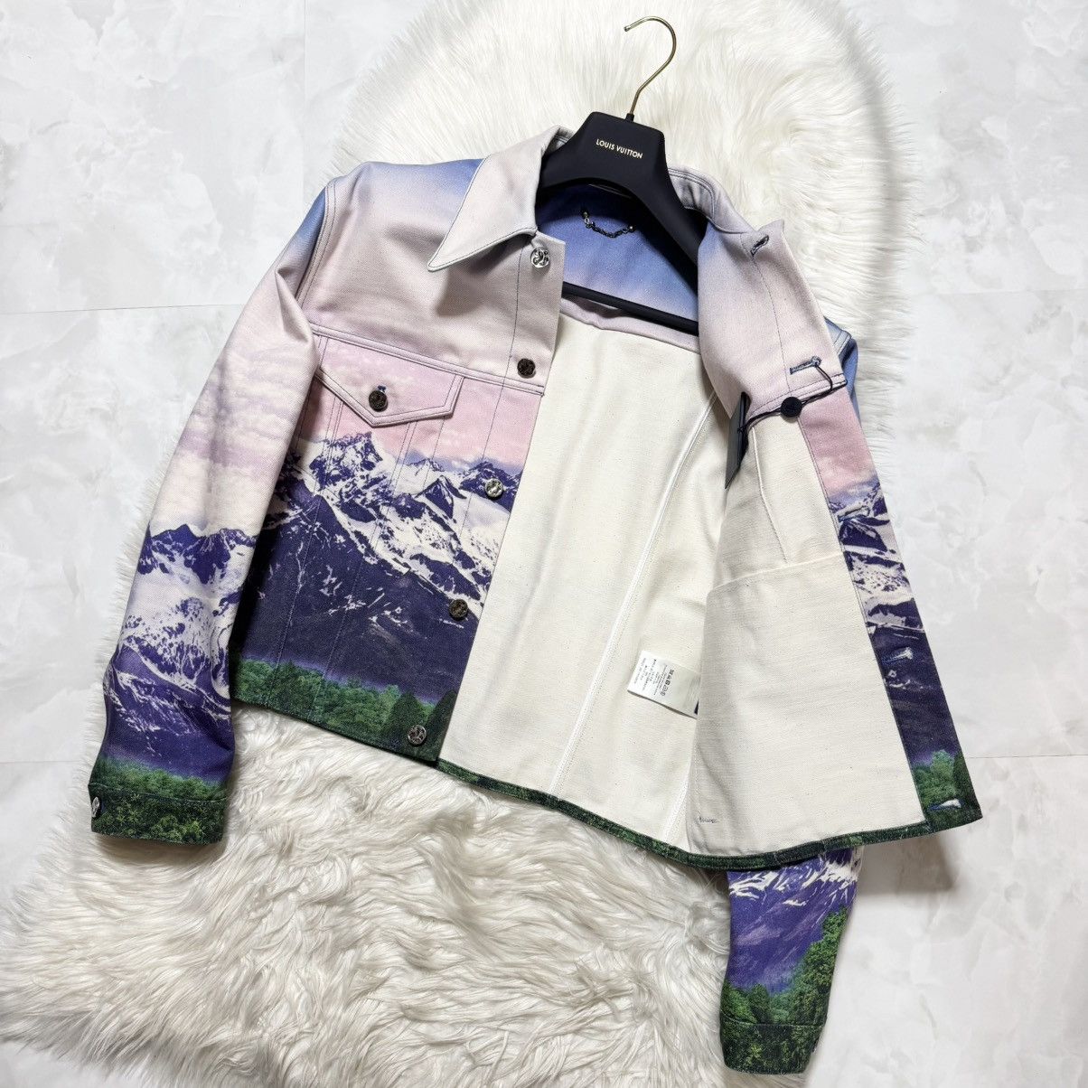 Louis Vuitton New Louis Vuitton Landscape Denim Jacket Monogram Leater Size US M / EU 48-50 / 2 - 8 Thumbnail