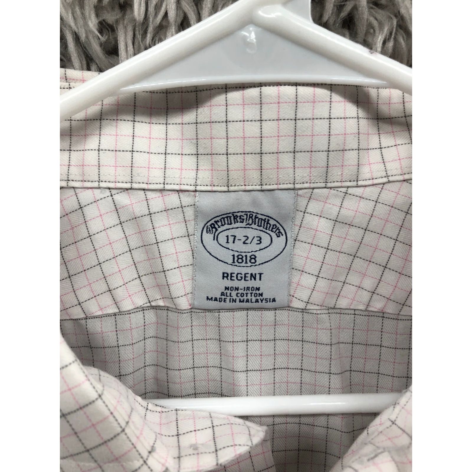 Brooks Brothers Brooks Brothers Regent Shirt Size 17 Mens White Long Sleeve Spread Collar Shirt Size US XL / EU 56 / 4 - 6 Thumbnail