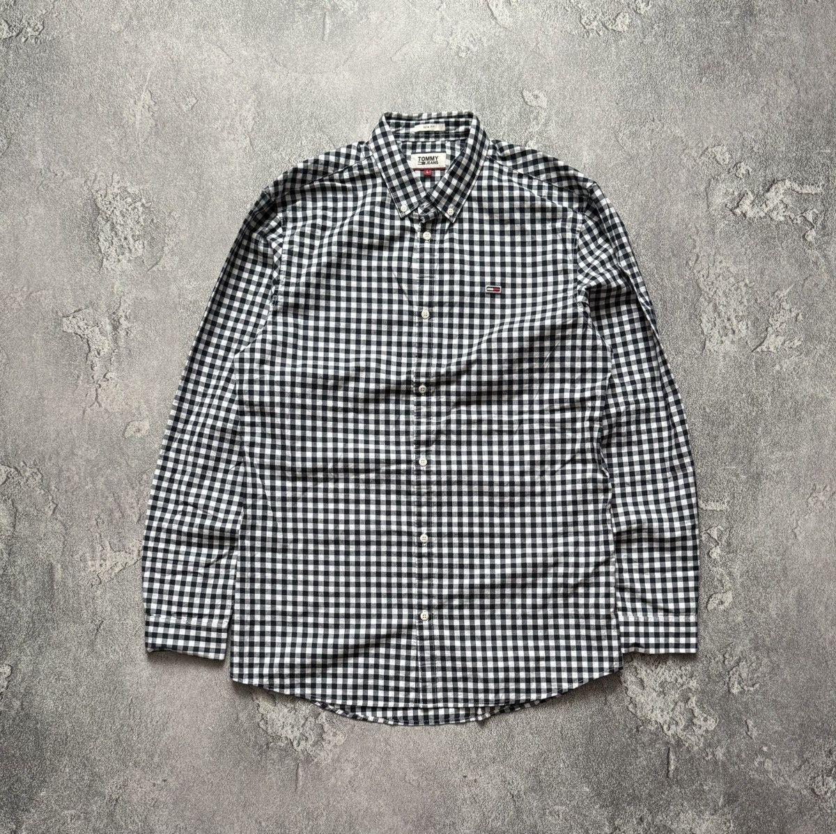 Designer × Tommy Hilfiger Tommy Hilfiger M checkered shirt button up polo long sleeve Size US L / EU 52-54 / 3 - 7 Thumbnail