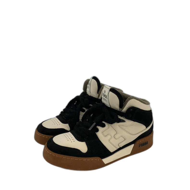 Fendi Fendi Match Color Block Mid-Top Sneakers Size US 6 / IT 36 - 1 Thumbnail