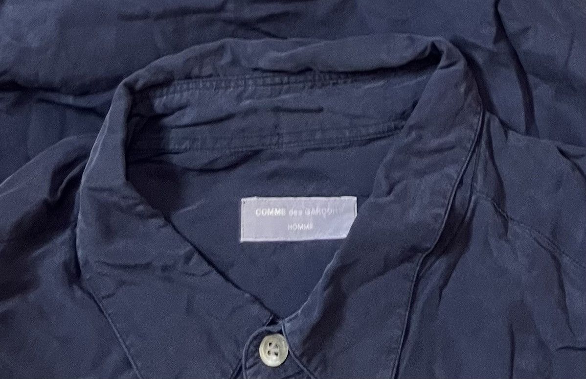 Comme des Garcons Vintage cdg homme flowy navy shirt Size US XL / EU 56 / 4 - 3 Thumbnail