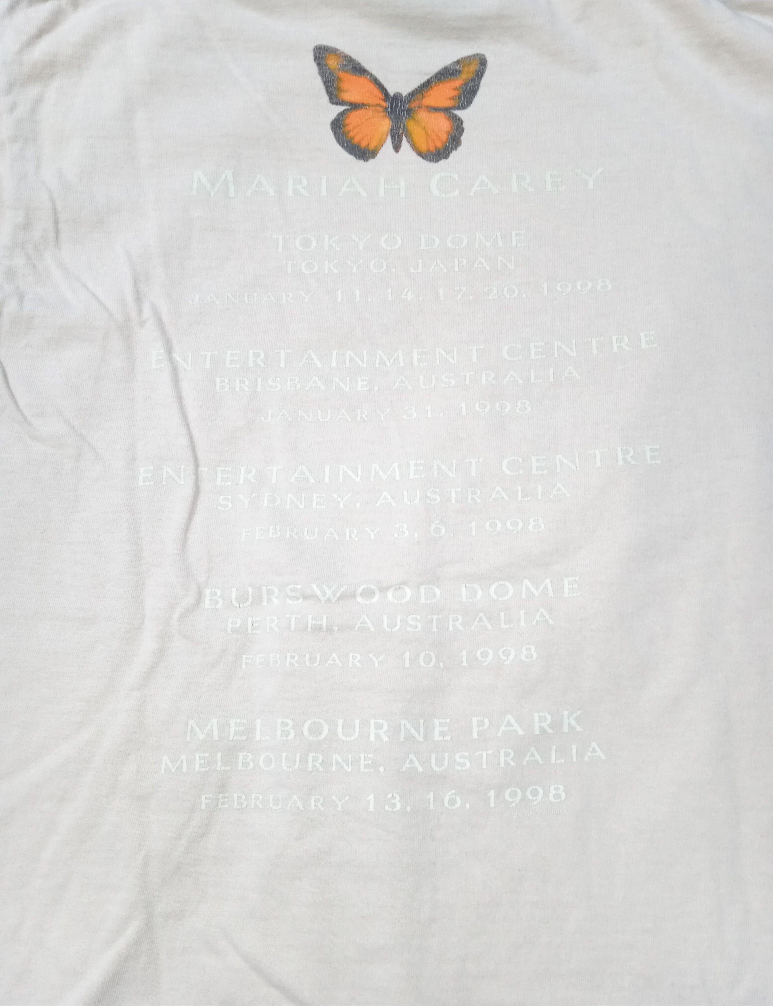 Vintage Vintage 90s Mariah Carey Tour T-Shirt Size US L / EU 52-54 / 3 - 8 Thumbnail