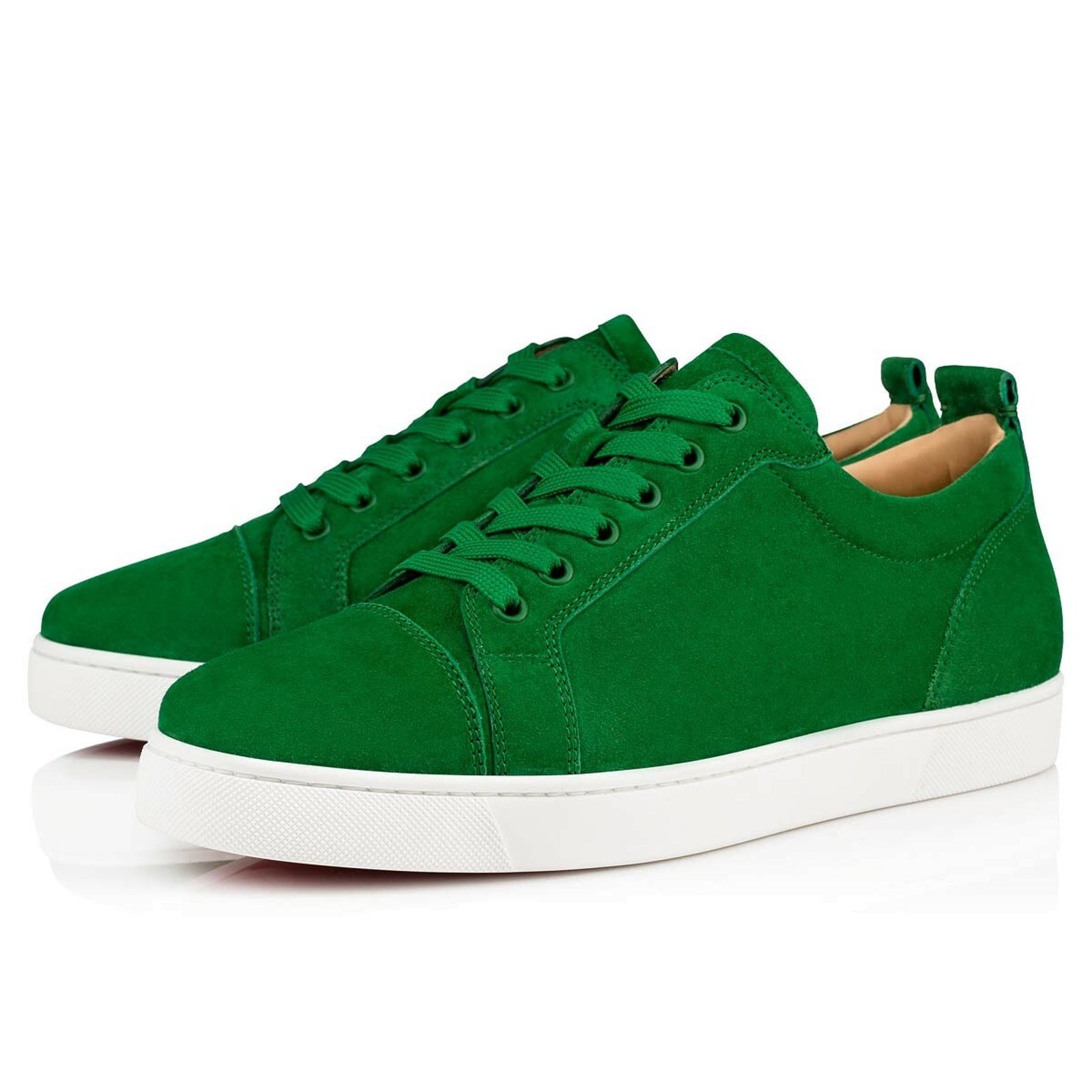 Christian Louboutin Christian Louboutin Louis Junior Flat Mens Irish Green Low Size US 12 / EU 45 - 1 Thumbnail