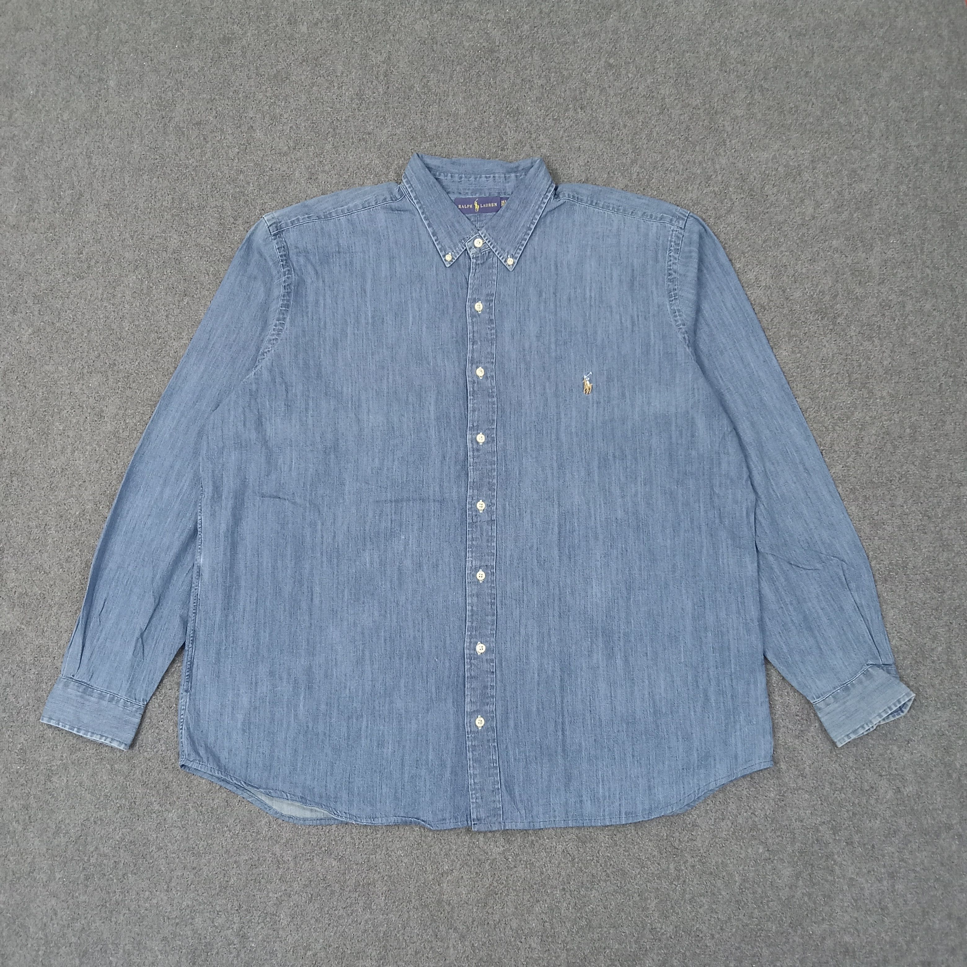 Polo Ralph Lauren Ralph Lauren American Brand Denim Shirt Button Up C223N33 Size US XXL / EU 58 / 5 - 1 Thumbnail