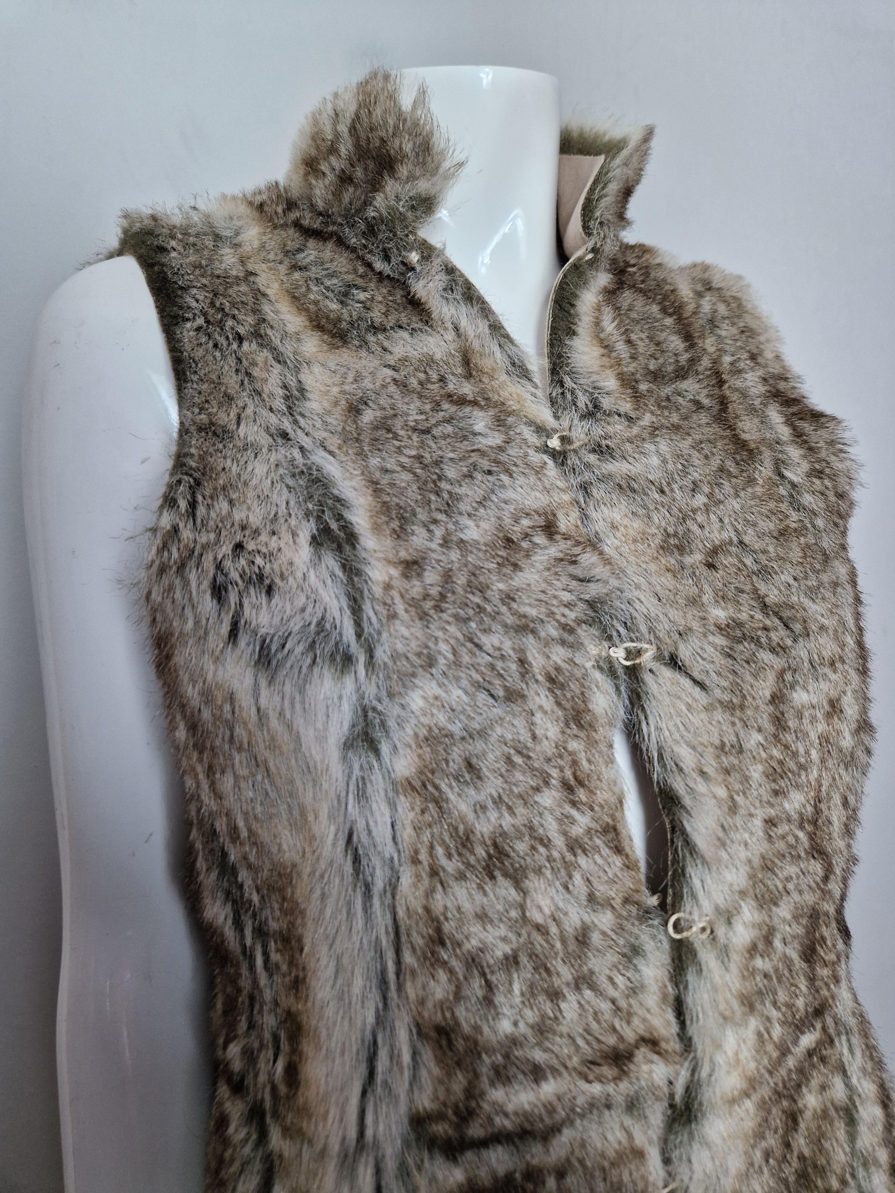 If Six Was Nine × Miss Sixty faux fur vest y2k avant garde punk archive if six was nine Size M / US 6-8 / IT 42-44 - 4 Thumbnail