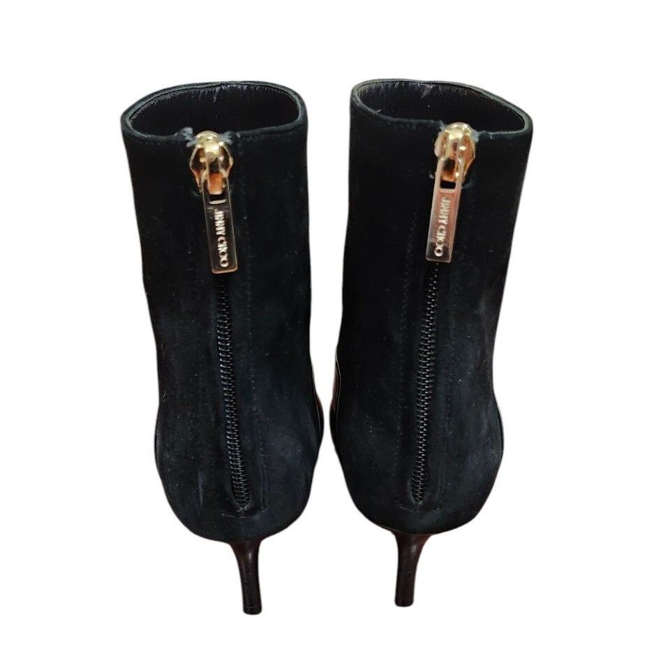 Jimmy Choo Jimmy Choo Black Suede/Leather Ankle Booties Women's Size US 4.5 / IT 34.5 - 8 Thumbnail