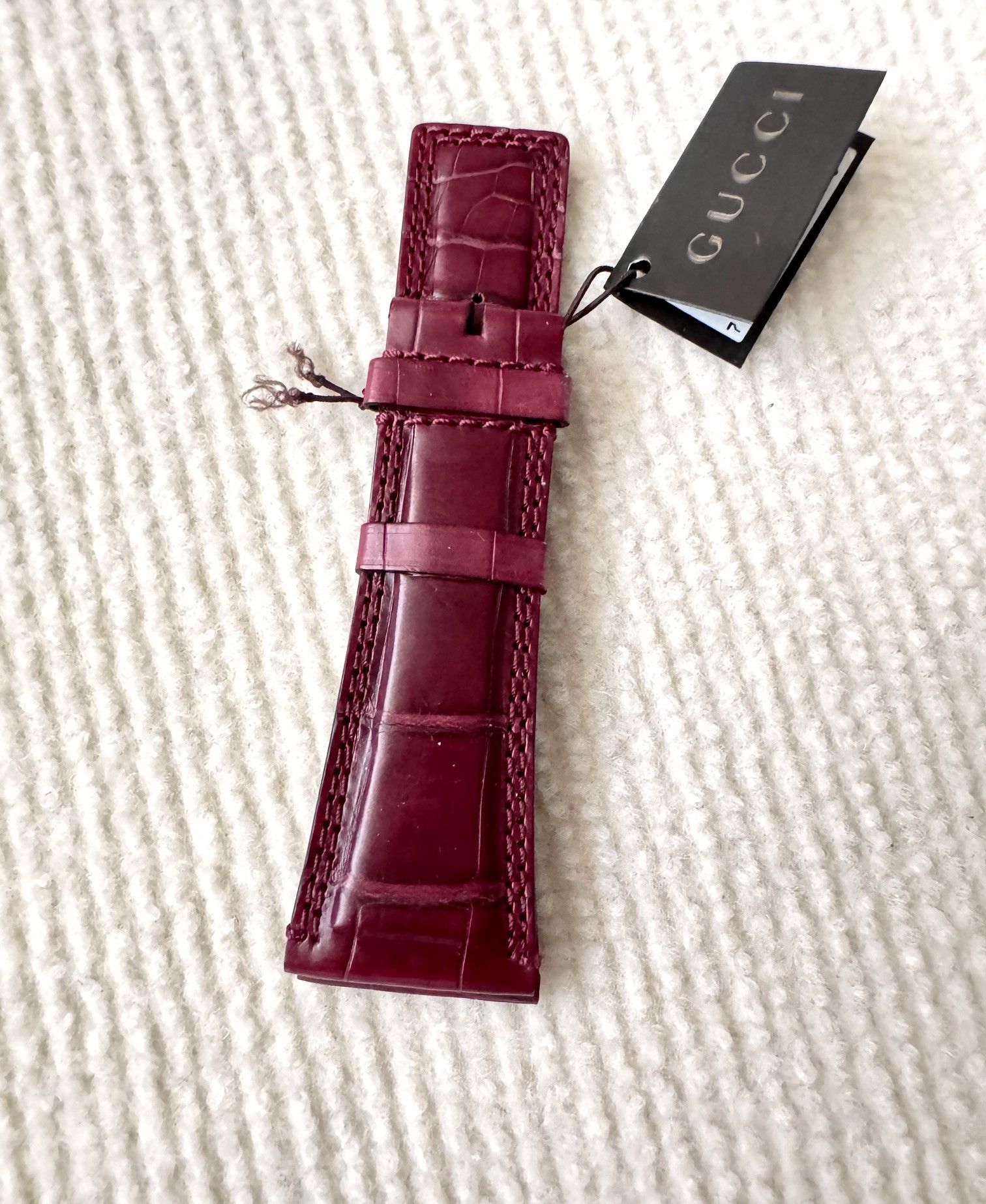 Gucci Gucci Genuine Alligator Leather Watch Strap Size ONE SIZE - 2 Thumbnail