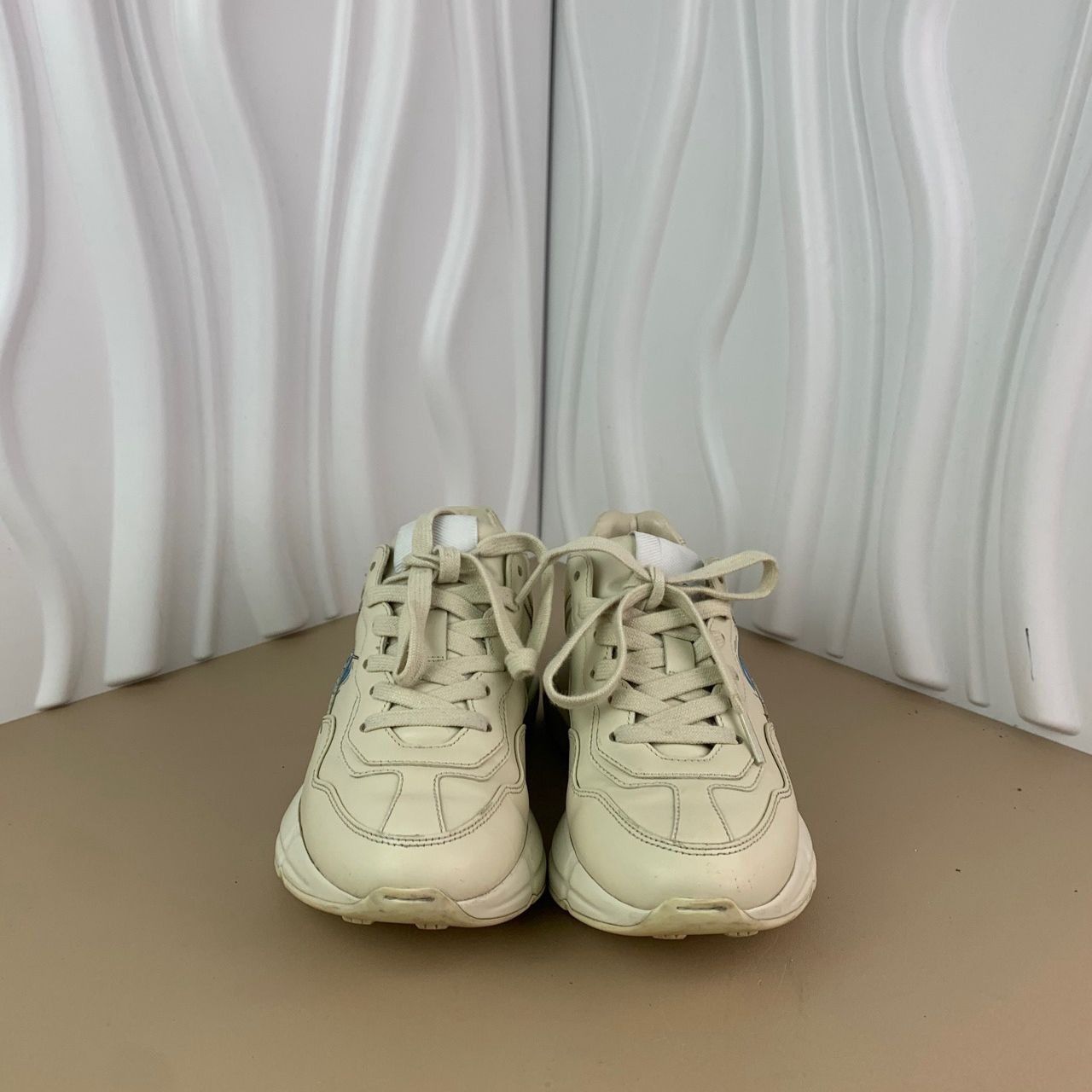 Gucci Disney X Gucci Reyton Ivory White Donald Duck Print Sneakers Size US 4 / IT 34 - 8 Thumbnail