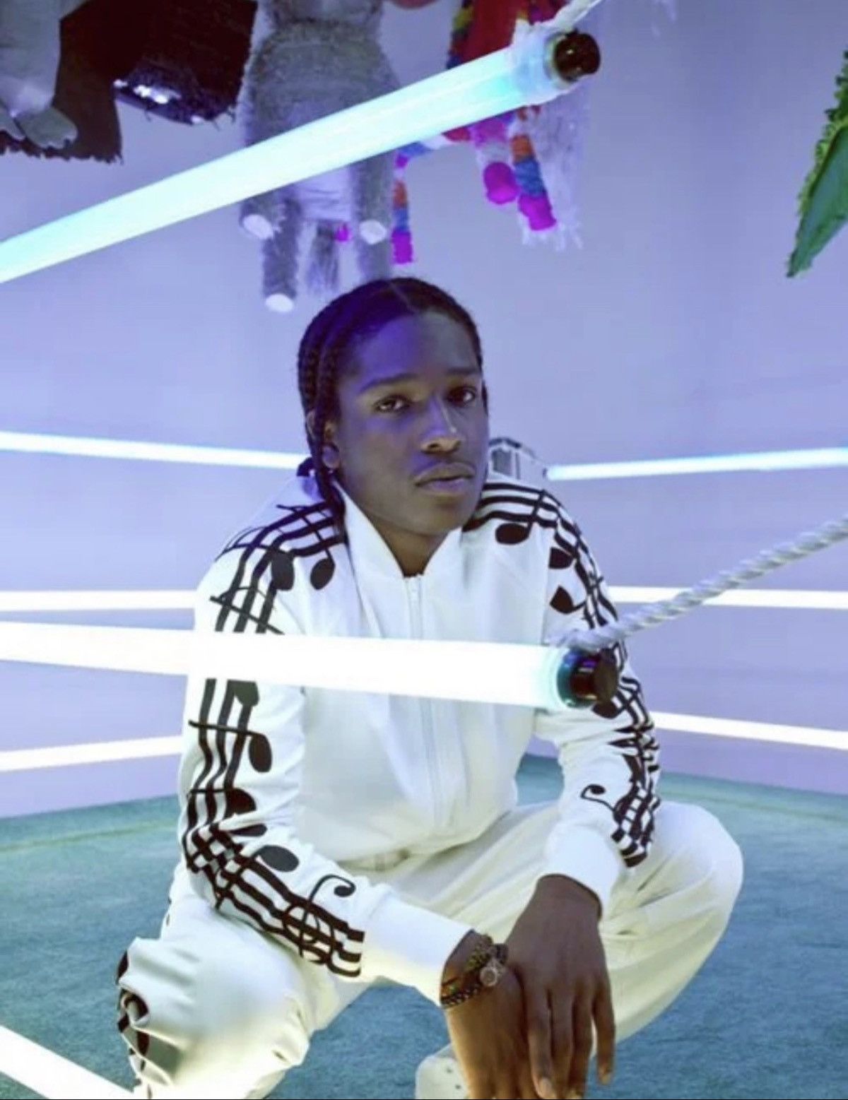 Adidas × Jeremy Scott Jeremy Scott X Adidas Musical Note White Track Jacket Size US XS / EU 42 / 0 - 3 Thumbnail