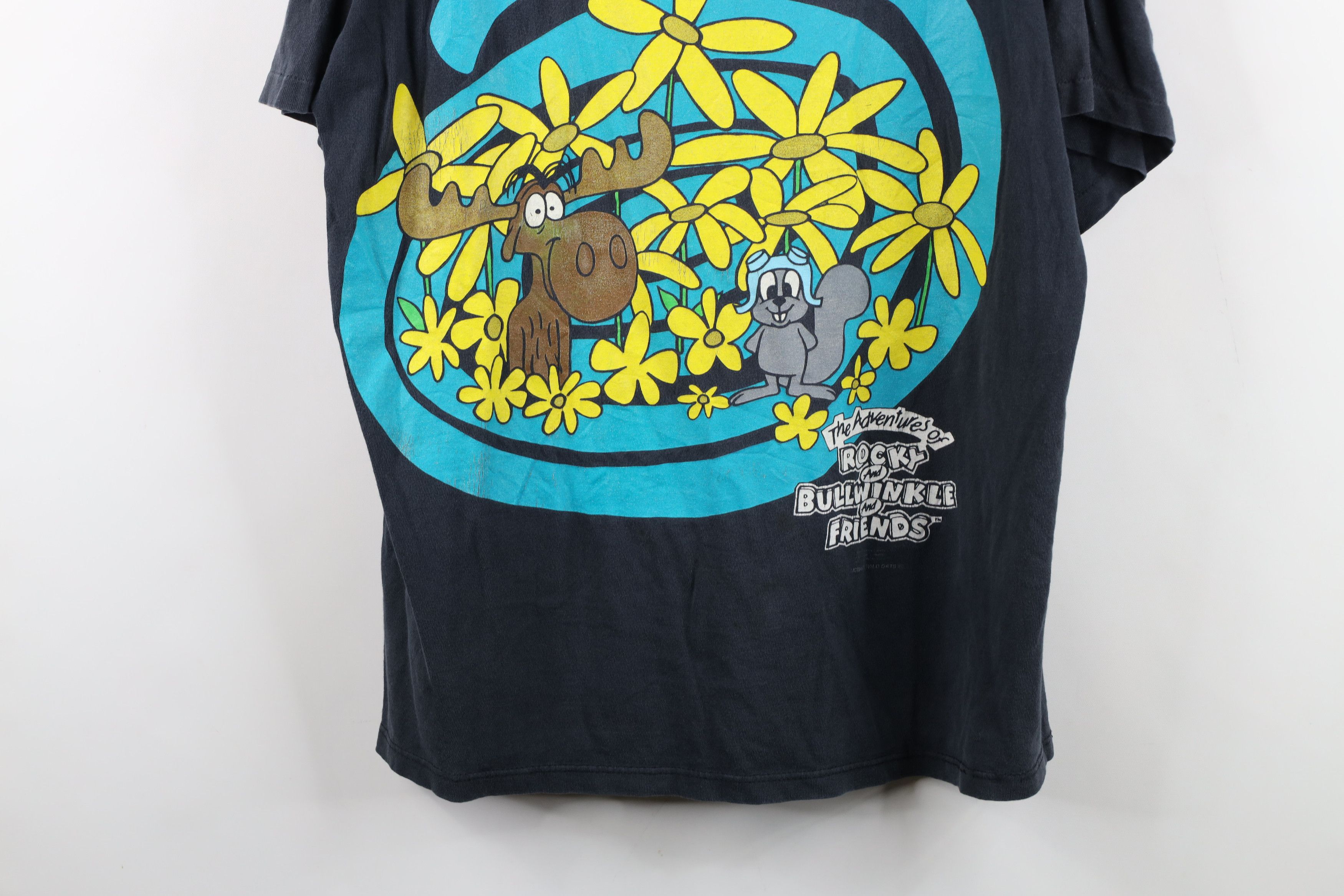 Vintage Vintage 90s Adventures of Rocky and Bullwinkle T-Shirt USA Size US XL / EU 56 / 4 - 3 Thumbnail