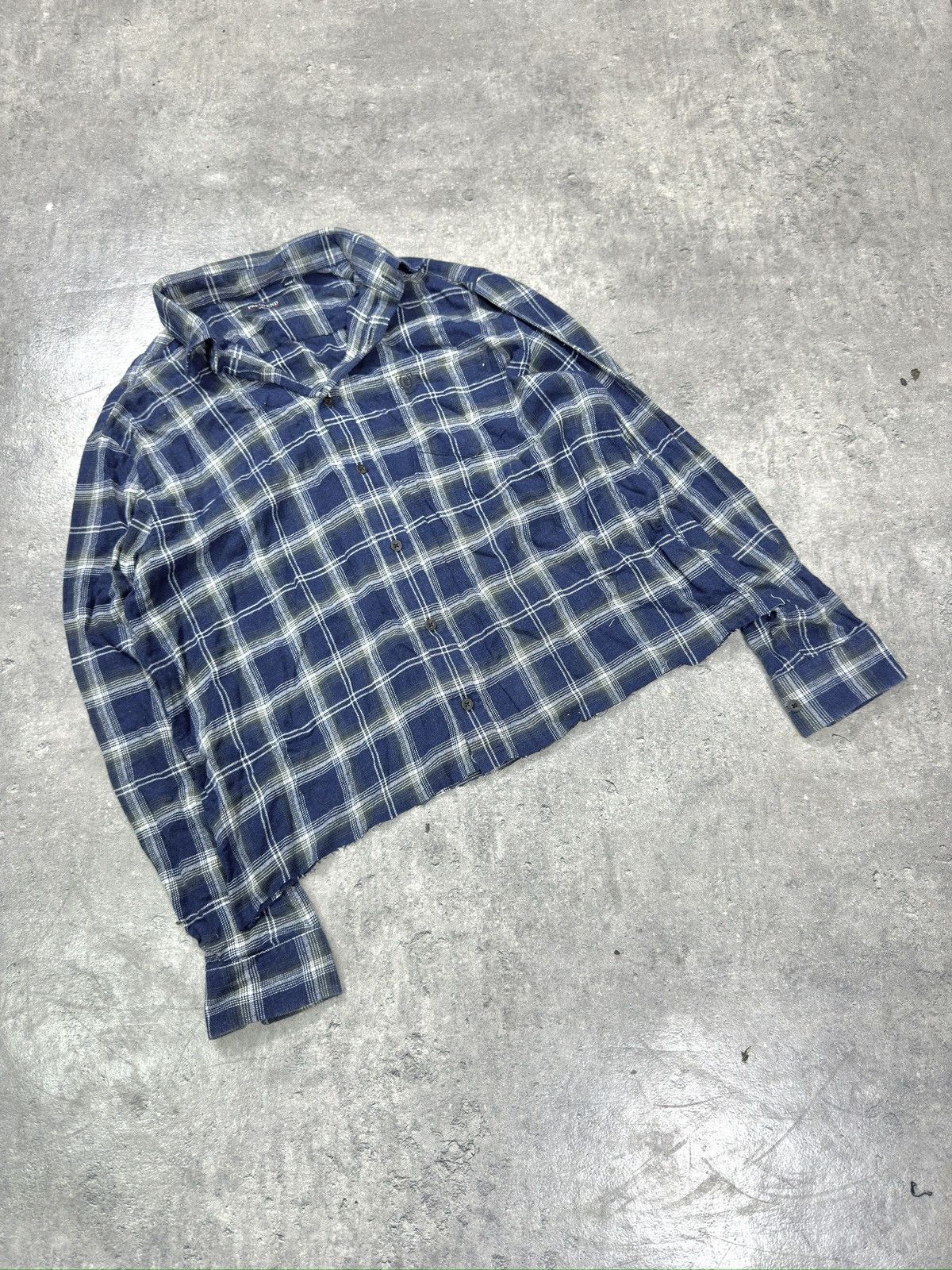 Japanese Brand × Yohji Yamamoto ᶠᵃⁿᶜʸᵍᵘʸBOXY Suit Shirt Vintage Cropped Button Up 90s 80 Size US M / EU 48-50 / 2 - 1 Preview