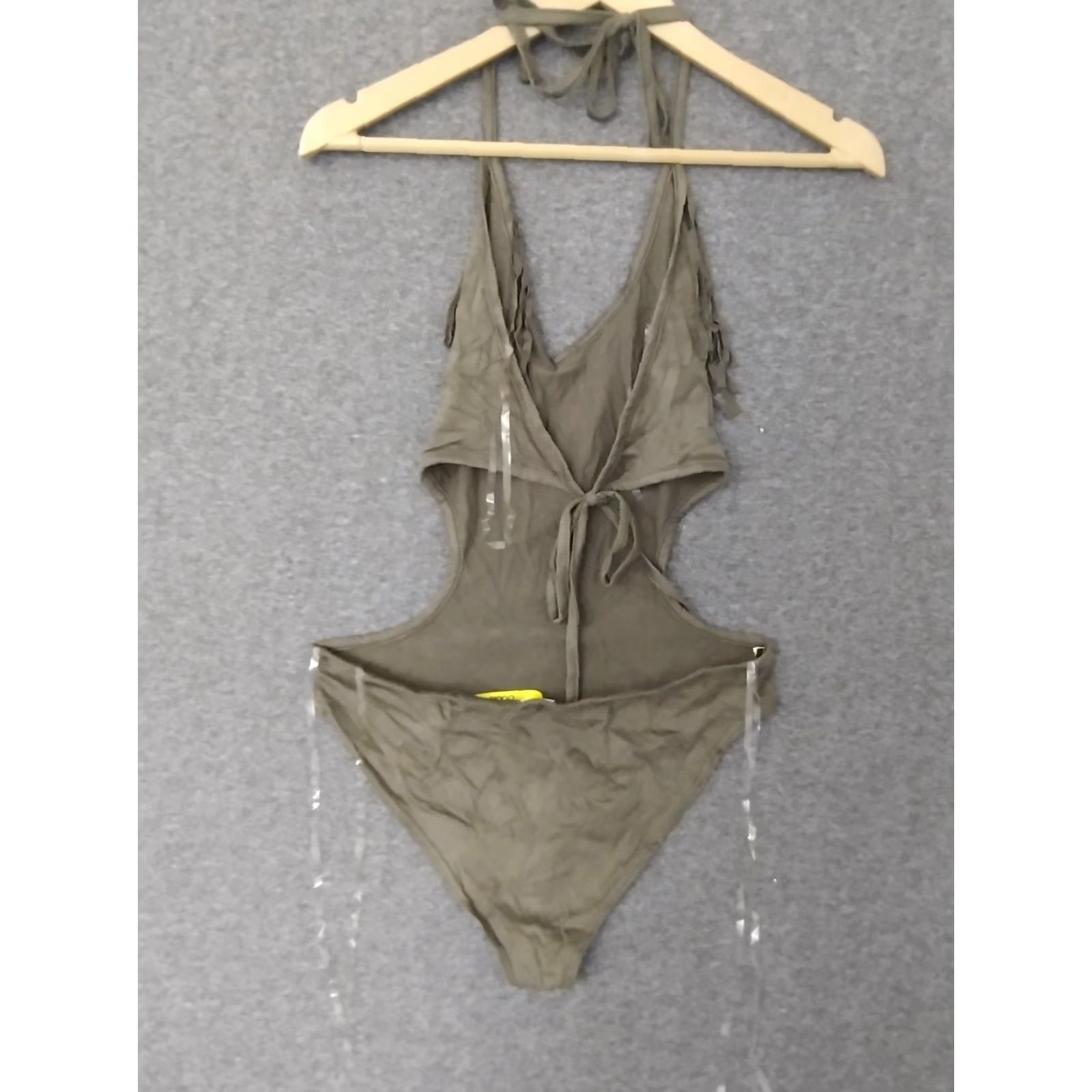 Olive Codigo Fringe Bodysuit Women Olive Gray M Size M / US 6-8 / IT 42-44 - 2 Thumbnail