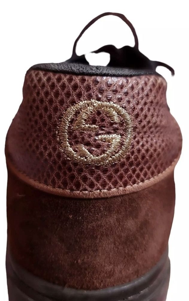Gucci GUCCI Men Sneakers GG Logo Leather Men Low Top Shoes Sz 8.5 Size US 8.5 / EU 41-42 - 4 Thumbnail