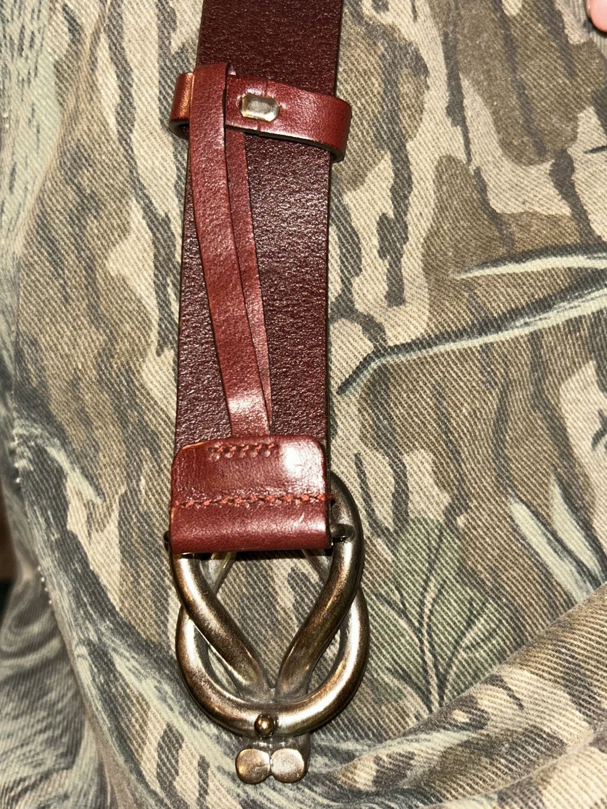 Gucci GUCCI vintage Calfskin Knotted-Buckle Belt Size 40 - 4 Thumbnail