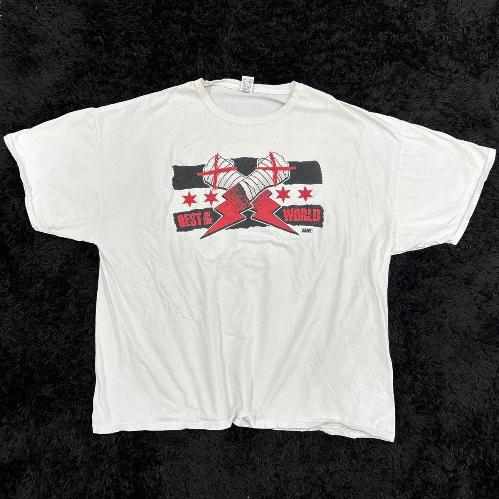 Fruit Of The Loom AEW best in the world graphic tshirt Size US XXL / EU 58 / 5 - 1 Thumbnail