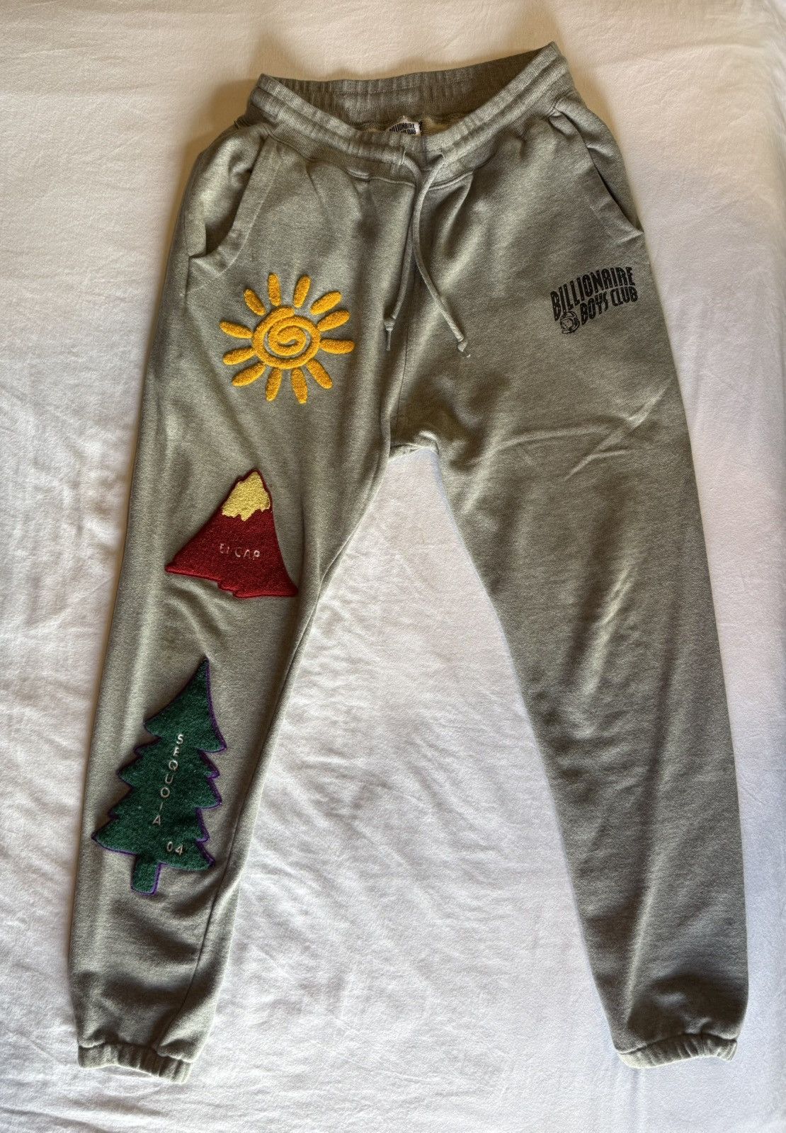 Billionaire Boys Club Billionaire Boys Club Gray Sweatpants Embroidered Logo Size US 32 / EU 48 - 1 Thumbnail