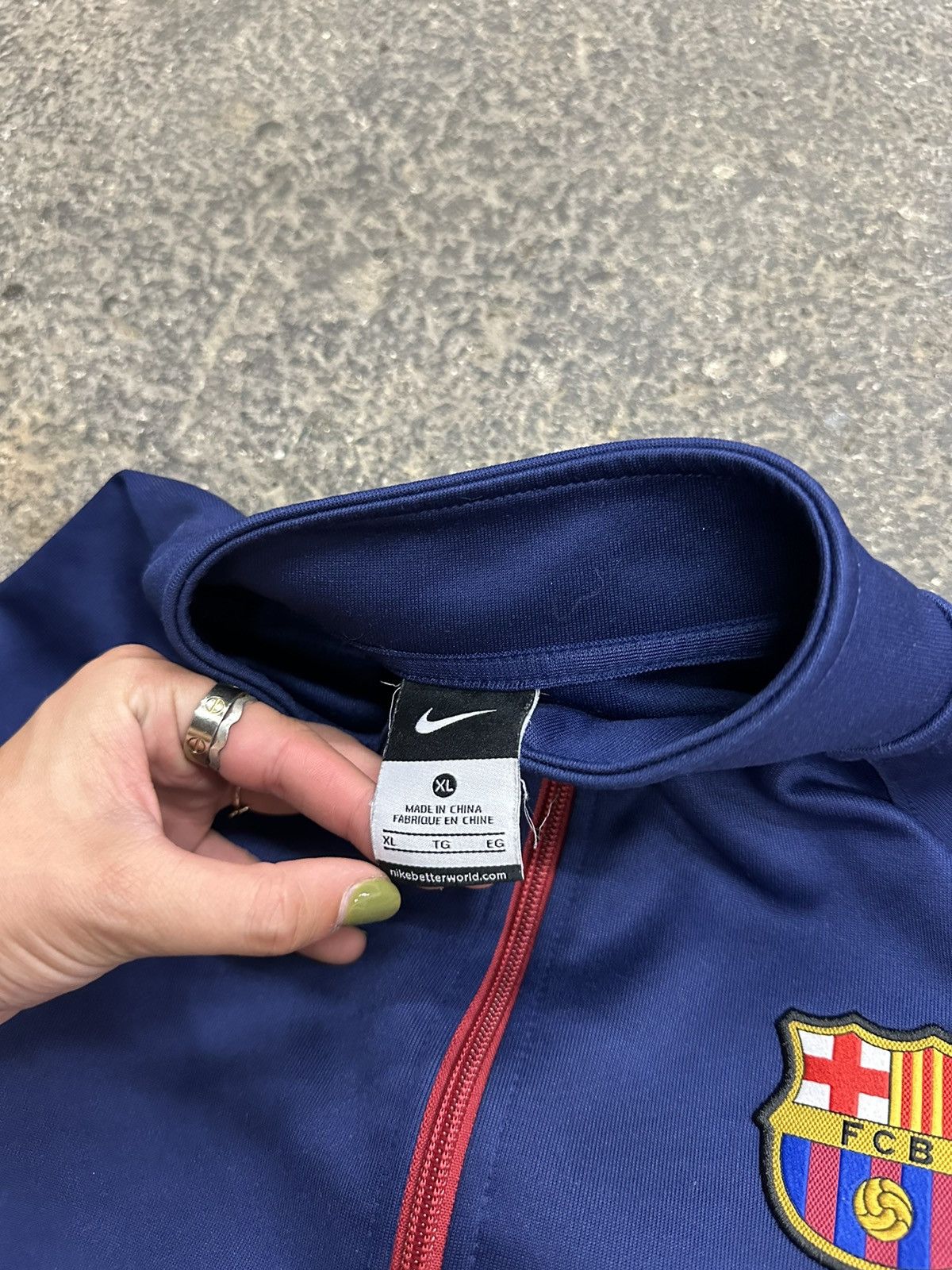 Vintage Y2K Barcelona Nike zip up Size US S / EU 44-46 / 1 - 6 Thumbnail