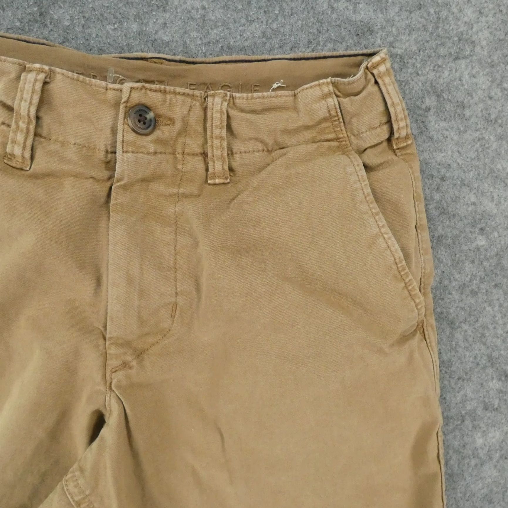 American Eagle Outfitters American Eagle Shorts Mens 26 Next Level Flex Classic Khaki Flat Front Chino Size US 27 - 5 Thumbnail