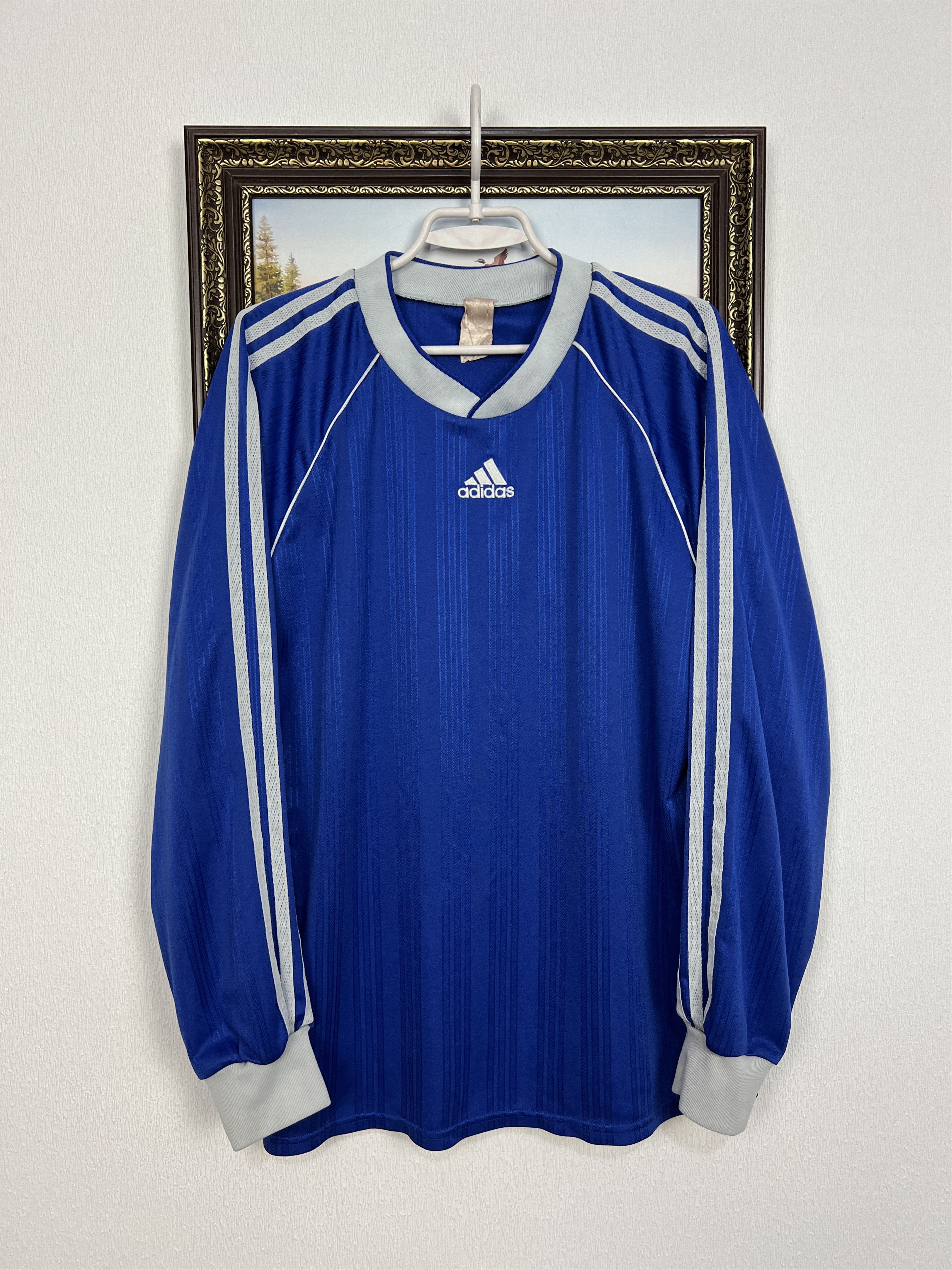 Adidas Vintage Football Template Long Sleeve Shirt Jersey Trikot Size US L / EU 52-54 / 3 - 1 Thumbnail