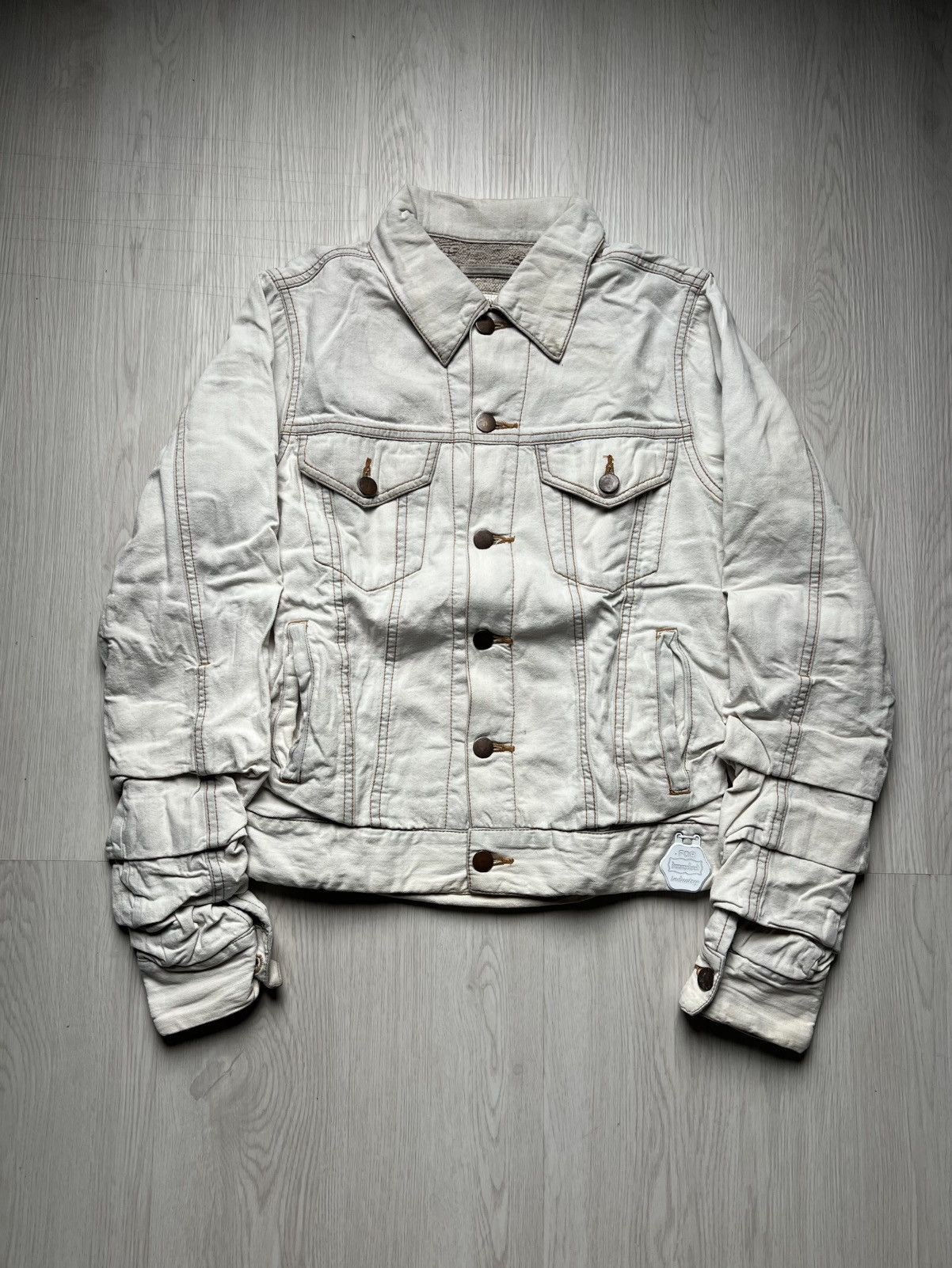 Maison MIHARA YASUHIRO MiharaYasuhiro AW05 Layered Stack Denim Jacket Size US M / EU 48-50 / 2 - 1 Thumbnail