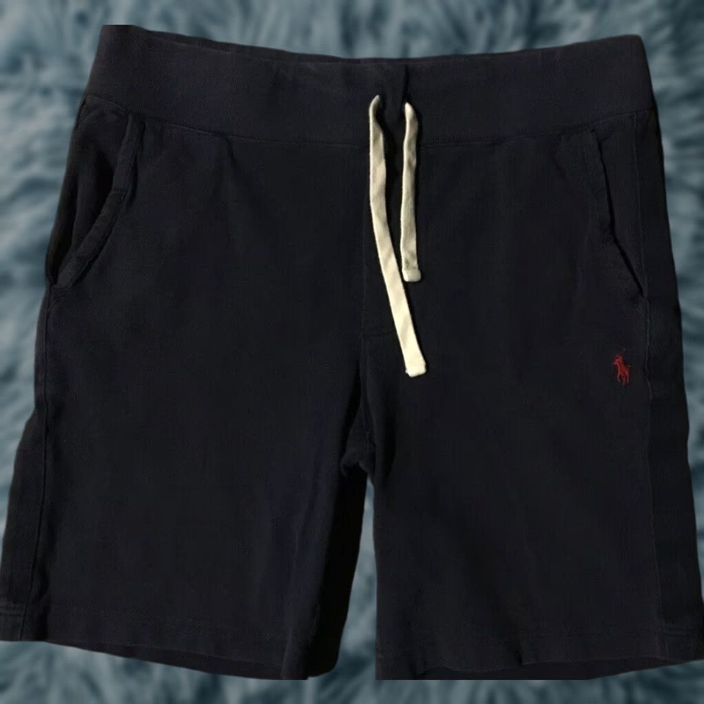 Polo Ralph Lauren Vtg 90s Polo Ralph Lauren Sweat Shorts M Navy Blue Mens Shorts Nautical Sailing Beach 90s USA Logo Retro Polo Ralph Lauren Sweat Size US M / EU 48-50 / 2 - 1 Thumbnail