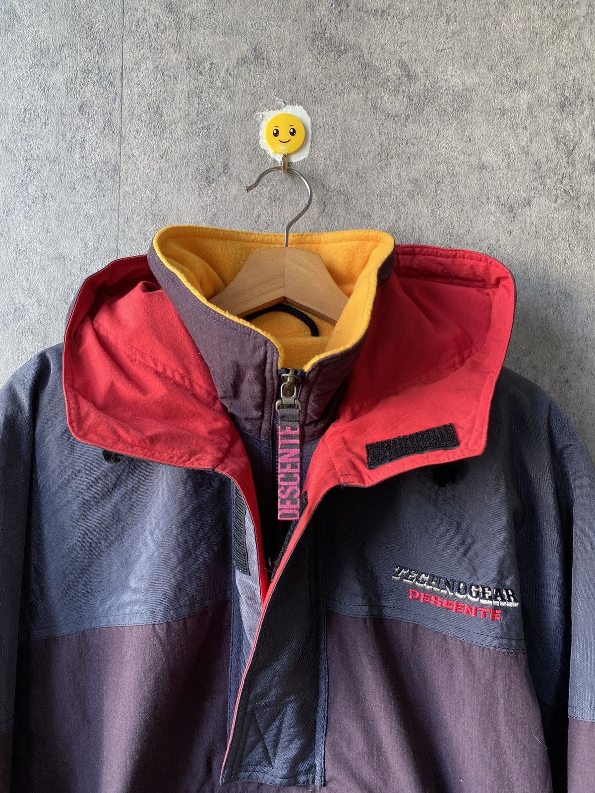 Descente × Japanese Brand × Vintage Vintage 90s Descente Technogear Anorak Lining Fleece Jacket Size US M / EU 48-50 / 2 - 10 Thumbnail