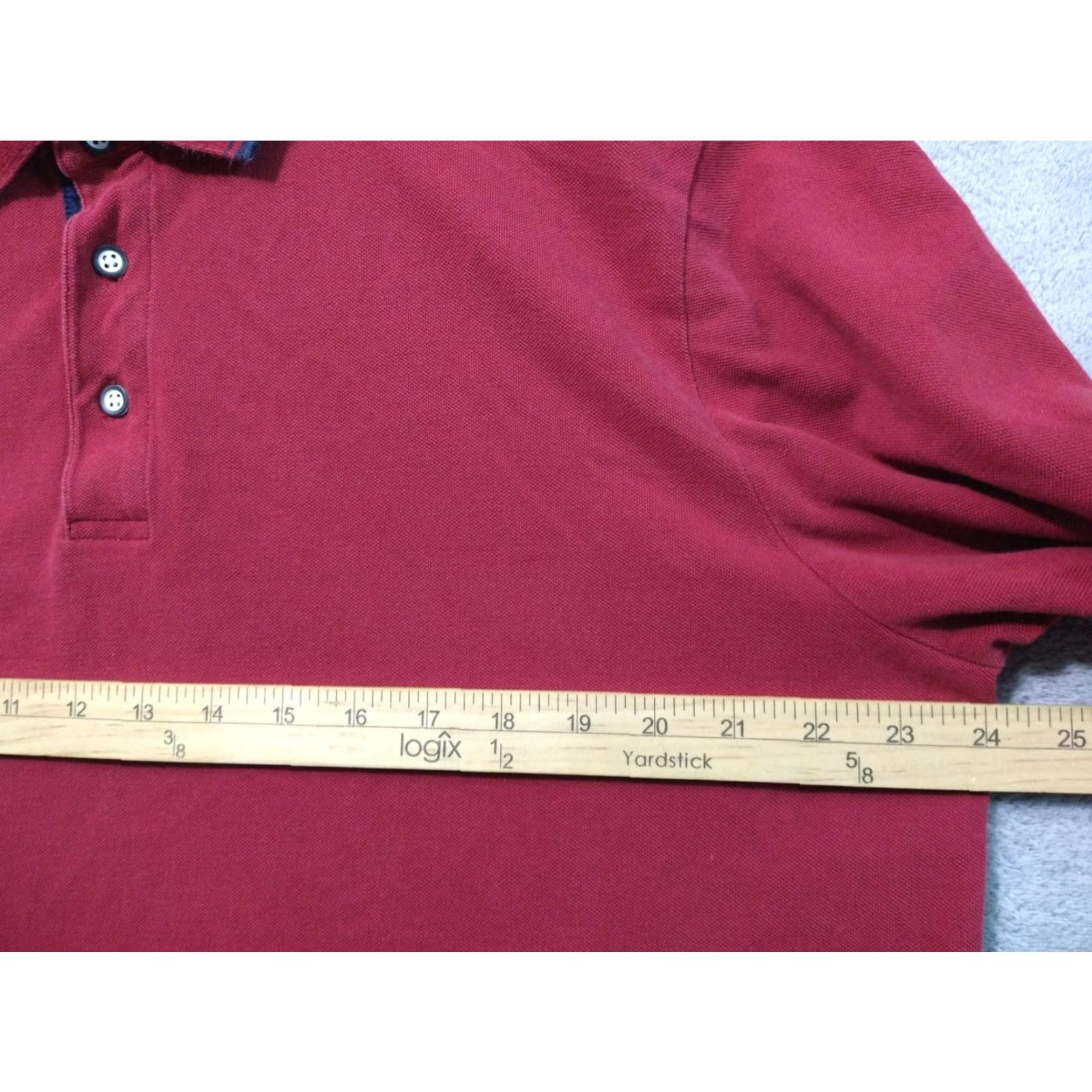 UNTUCKit UNTUCKit Polo Shirt Men XL Red Long Sleeve Pima Cotton Casual Preppy Beaux - Classic Fit Size US XL / EU 56 / 4 - 4 Thumbnail
