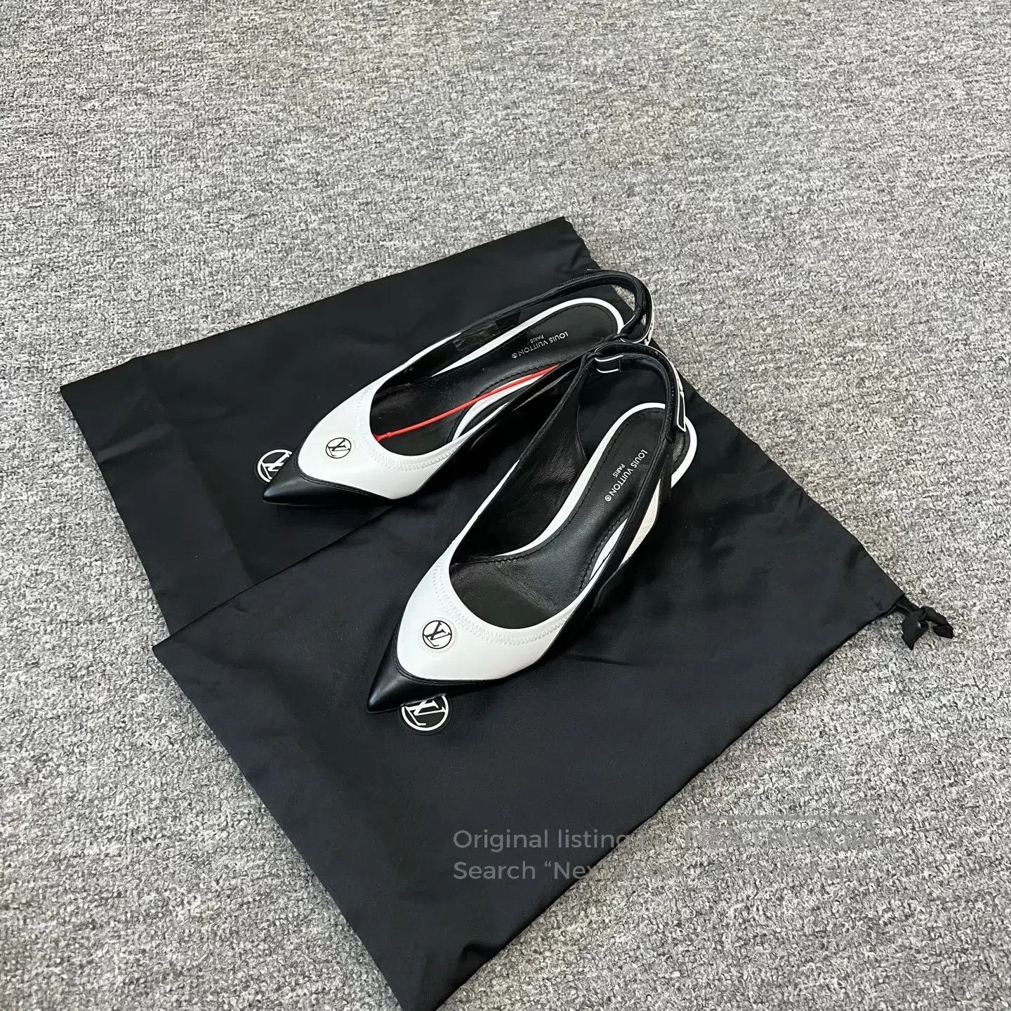 Louis Vuitton Louis Vuitton Black and white color-blocked high heels| Size US 5.5 / IT 35.5 - 1 Thumbnail