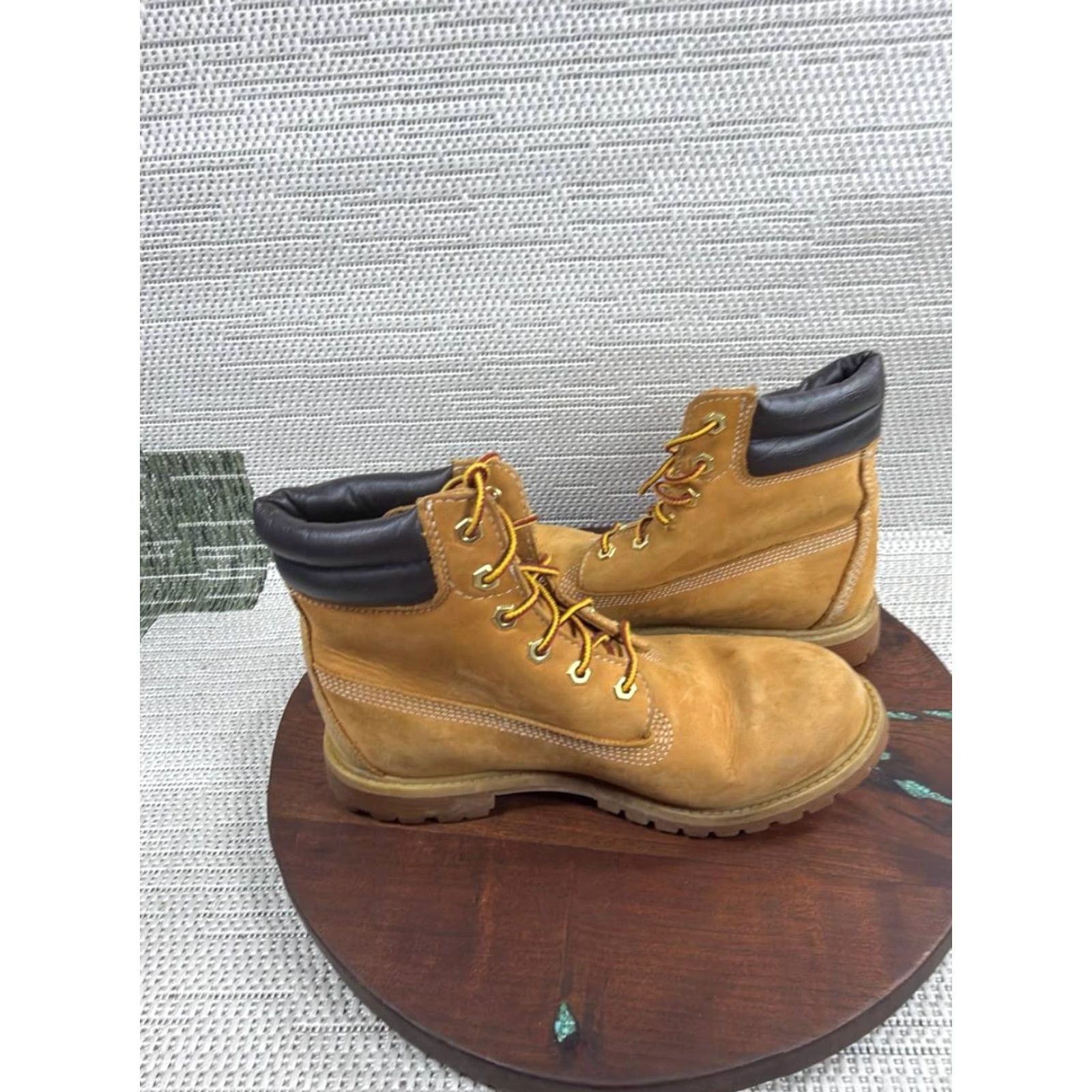 Timberland Timberland Boots Womens Size 9.5 M Waterville Double Collar Soft Toe Work Wheat Size US 10 / IT 40 - 4 Thumbnail