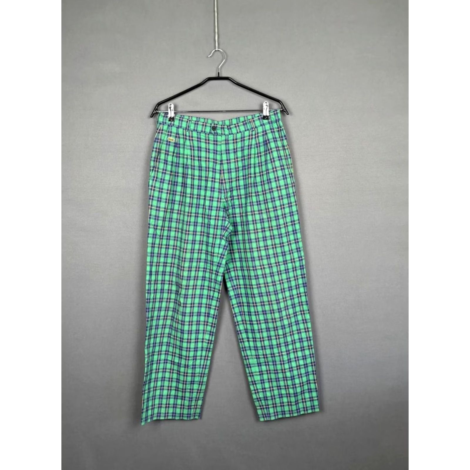 Lacoste Lacoste Chemise Mens Pants Size 42 Green Plaid Cotton Stretch Straight Leg Size US 42 / EU 58 - 2 Thumbnail