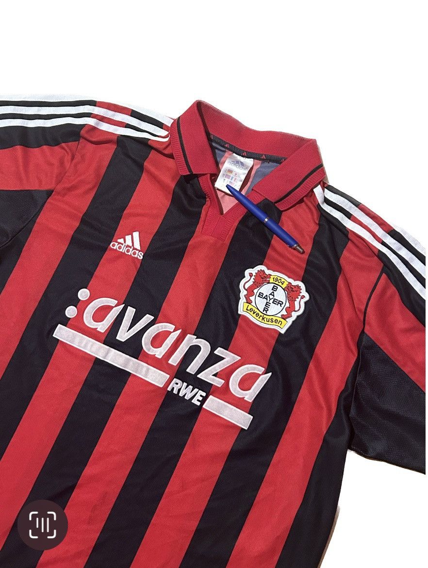 Adidas Bayer Leverkusen 2000-2001 Home Football Shirt Size XL Size US XL / EU 56 / 4 - 2 Thumbnail