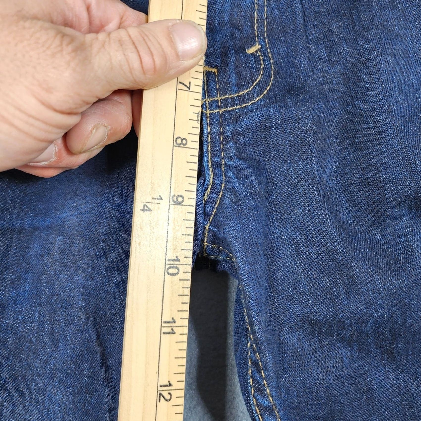 Levi's Levis Jeans Men 30x29 Dark Wash Blue Slim Straight Workwear Casual Tagged 31x30 Size US 30 / EU 46 - 6 Thumbnail