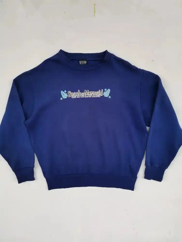 Japanese Brand PXR Beach of Mermaid Big Logo Sweatshirt Size US M / EU 48-50 / 2 - 1 Thumbnail