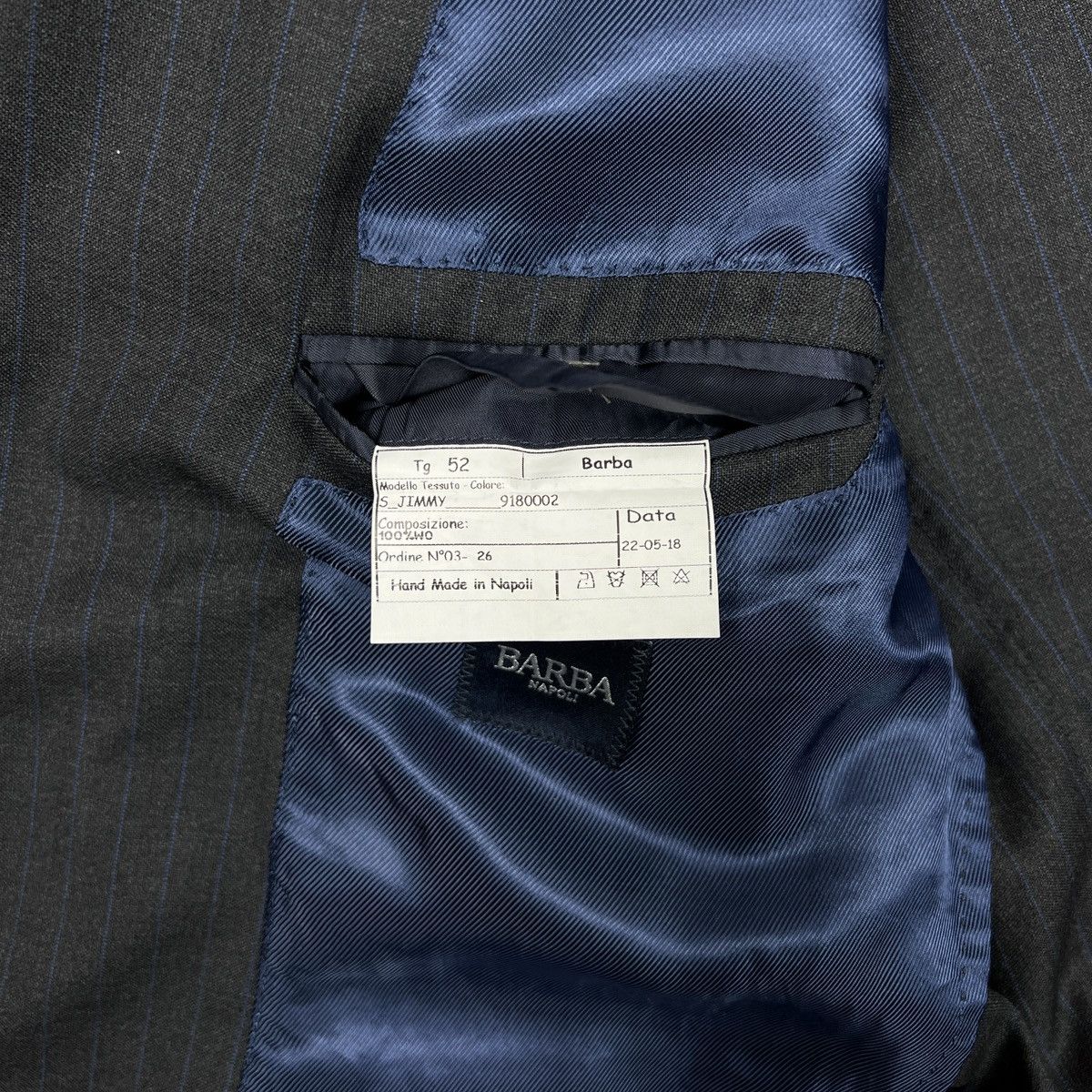 Barba Napoli Blazer Barba Napoli Men's Size 52S - 9 Thumbnail