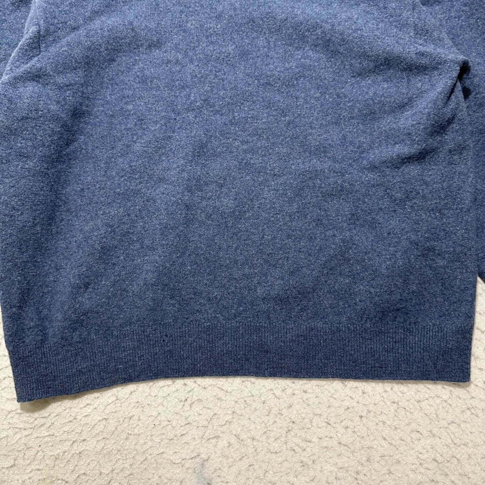 Lands' End Vintage Lands' End XL Lambwool V Neck Navy Blue Knit Sweater Size US XL / EU 56 / 4 - 12 Thumbnail
