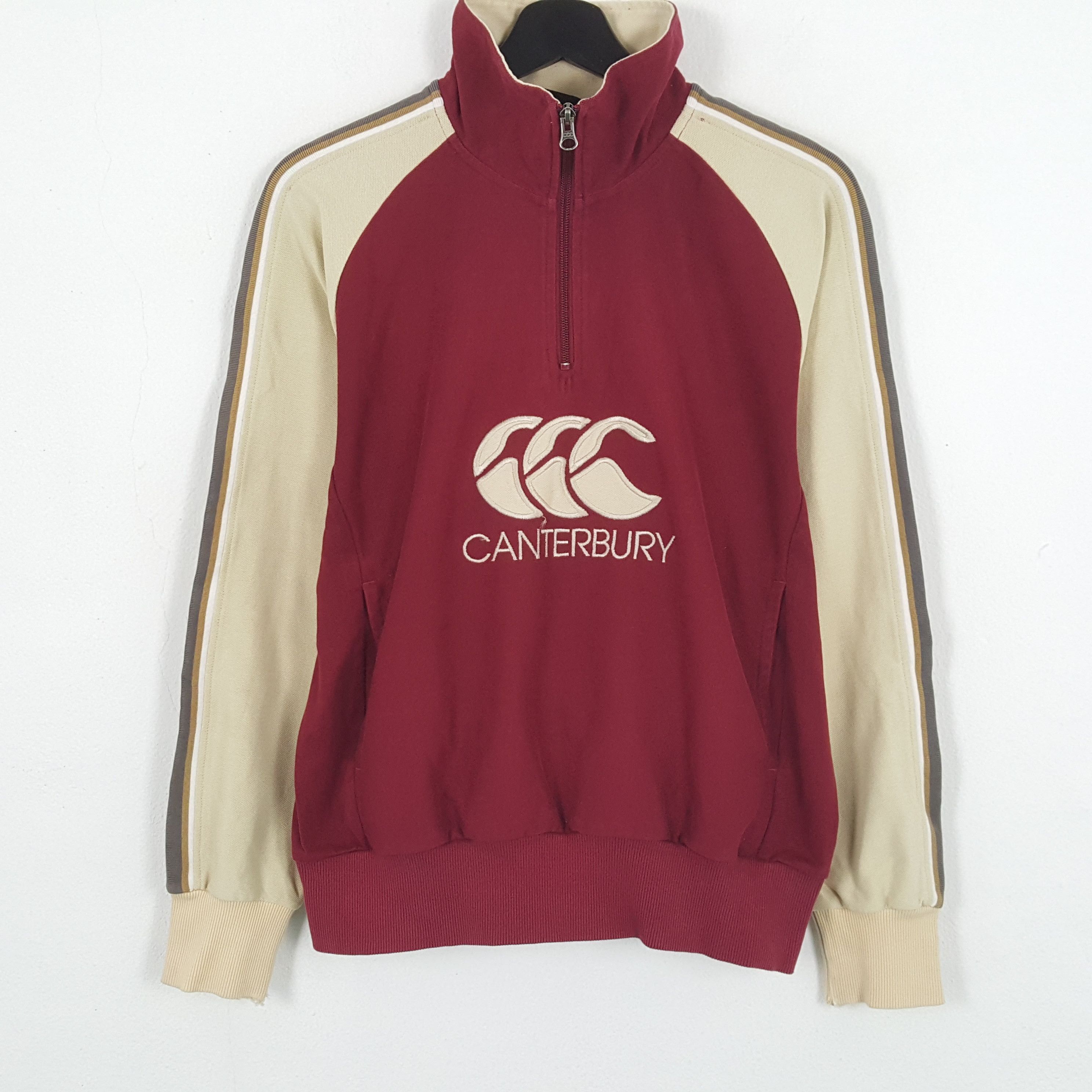 Canterbury of New Zealand × Vintage CANTERBURY NEW ZEALAND Center Logo Half Zipper Sweater Size US M / EU 48-50 / 2 - 1 Thumbnail