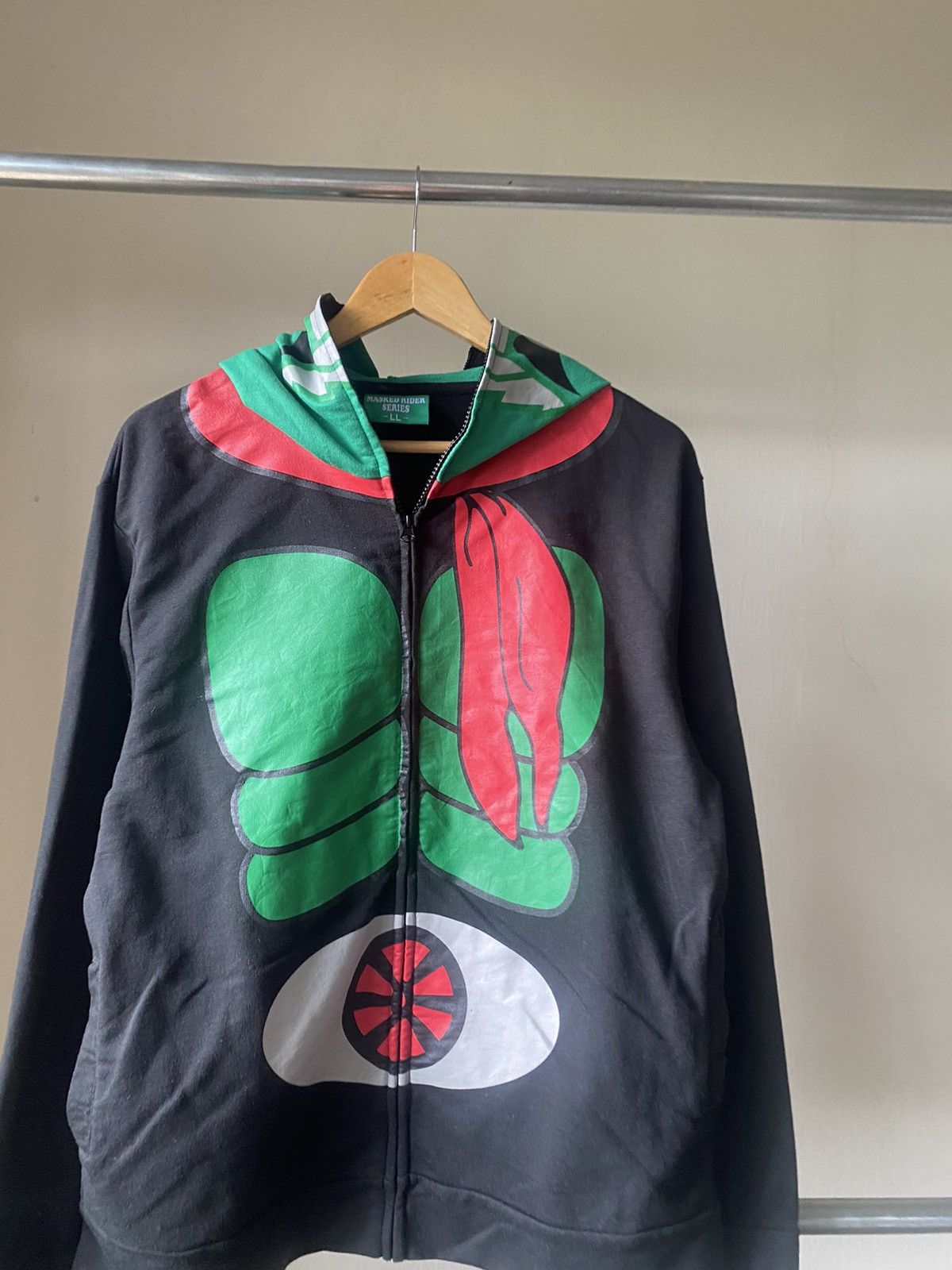 Anime × Japanese Brand BANDAI MASKED RIDER FULL ZIP COSPLAY 90s ANIME Size US M / EU 48-50 / 2 - 7 Thumbnail