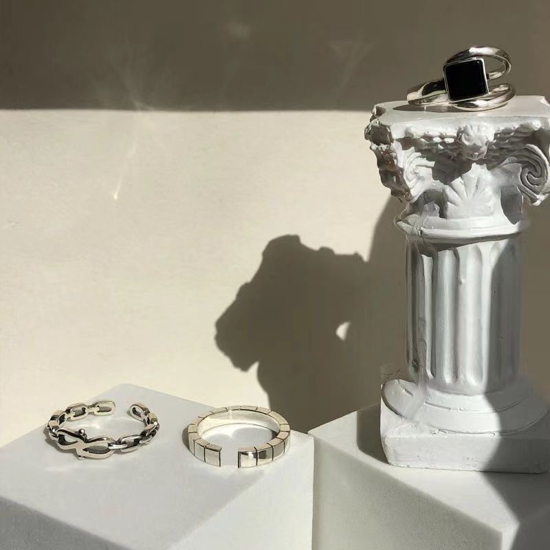 Jewelry Hip-hop Jewelry Rings Open Size Chrome Ring (Size 7-13) Size ONE SIZE - 1 Thumbnail